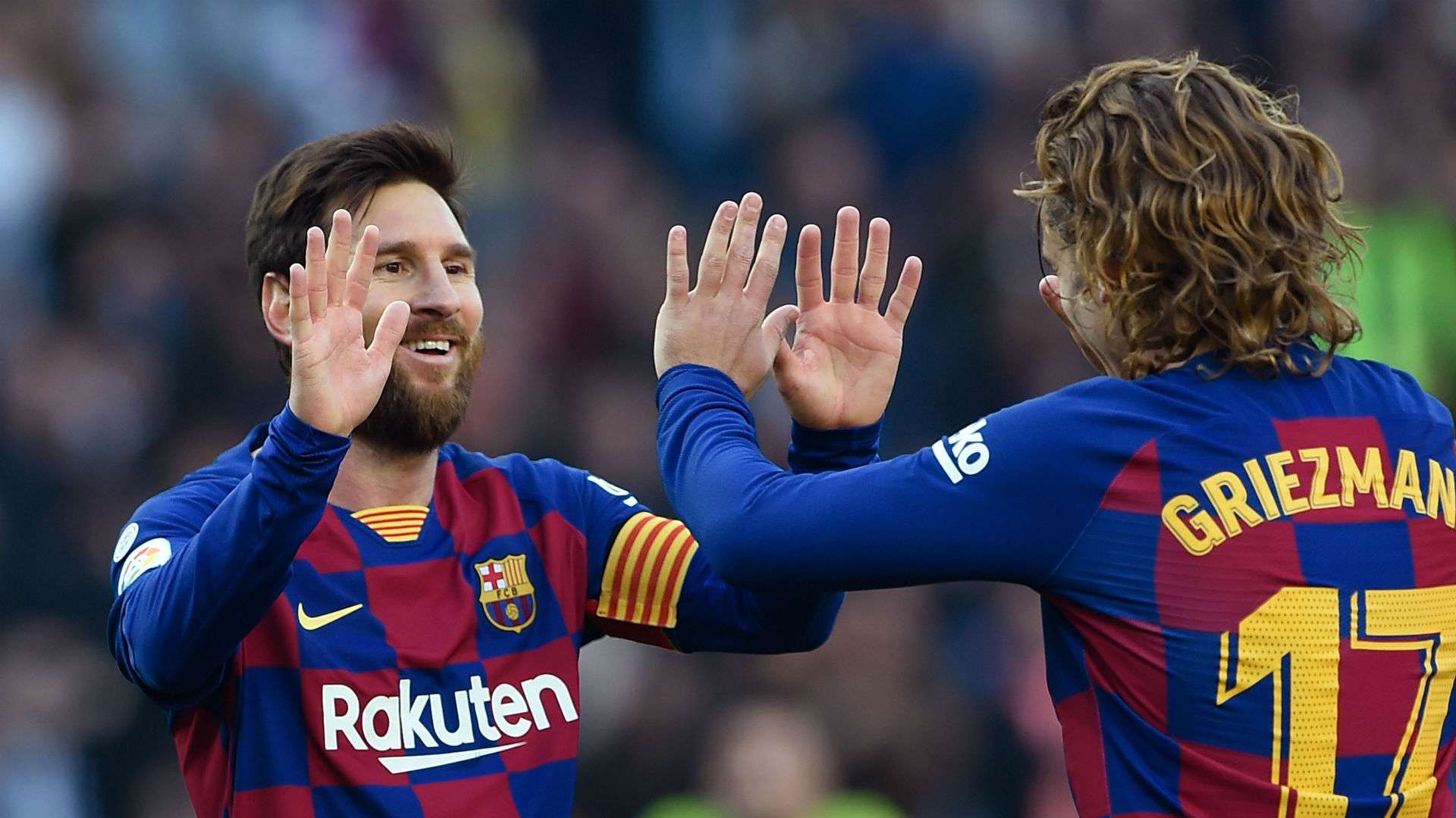 Messi Griezmann Barcelona Eibar LaLiga
