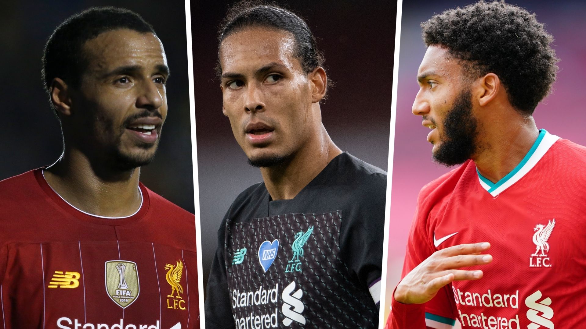 Joel Matip Virgil van Dijk Joe Gomez Liverpool GFX