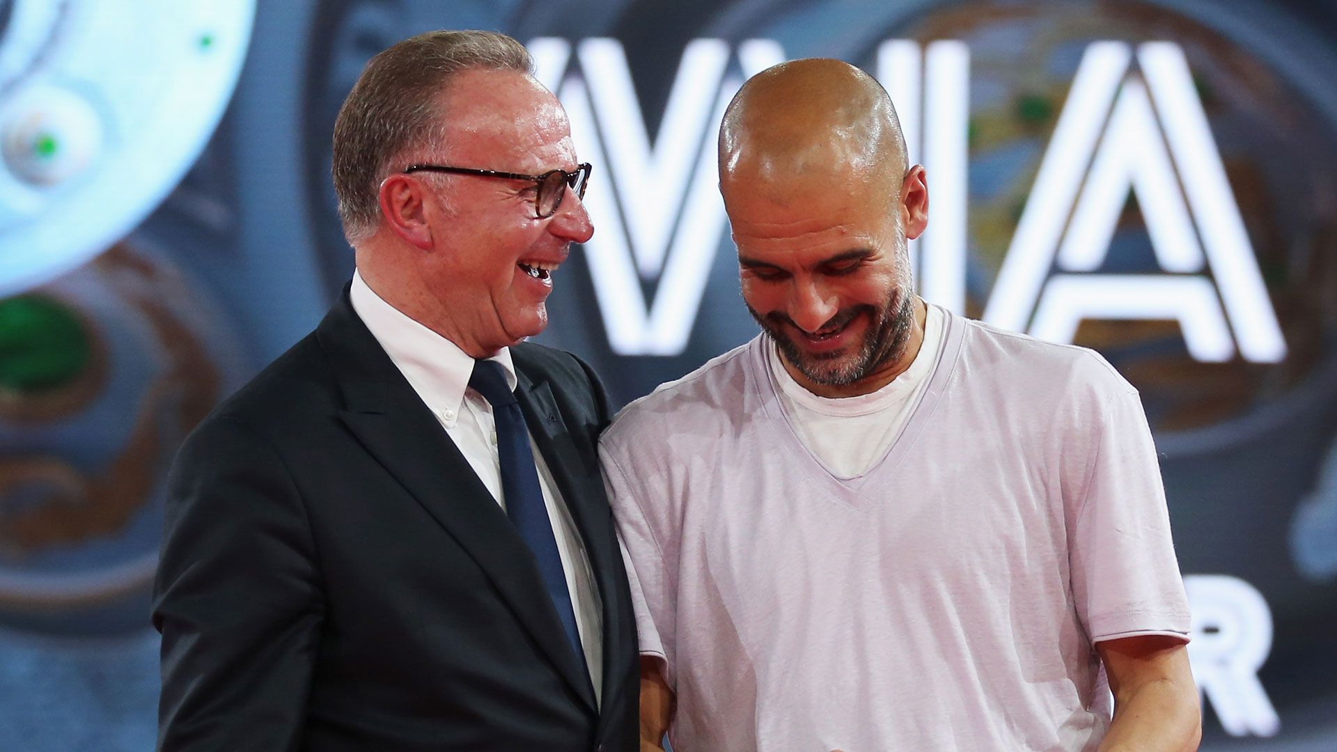 Karl-Heinz Rummenigge Pep Guardiola FC Bayern 14052016