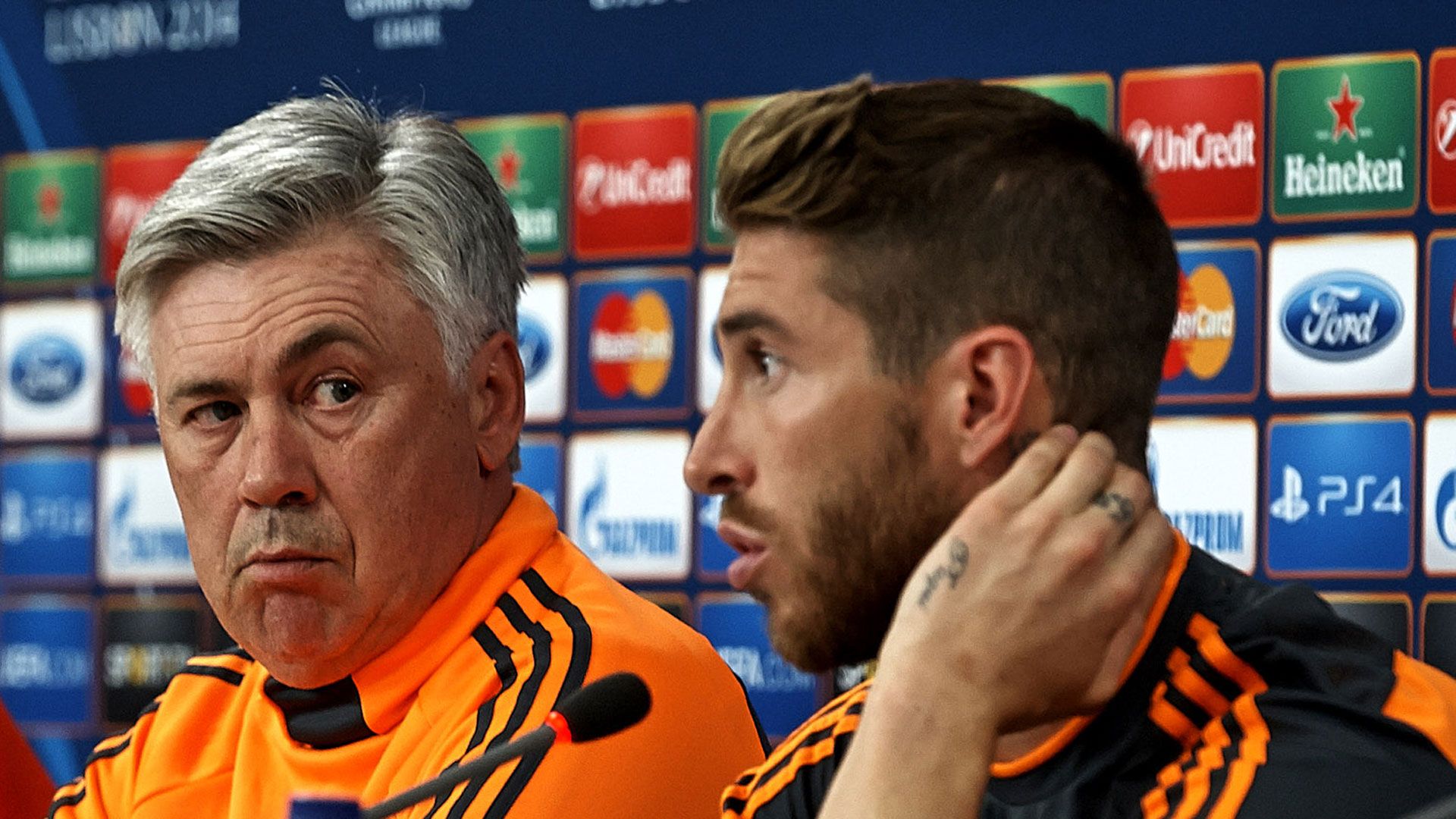 Carlo Ancelotti, Sergio Ramos 05232014