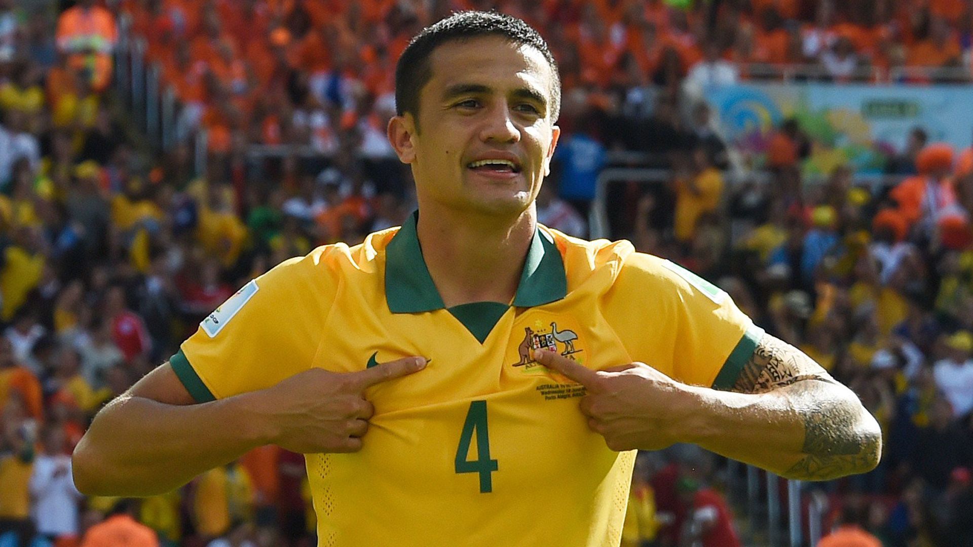 Tim Cahill Australia v Netherlands World Cup 180614