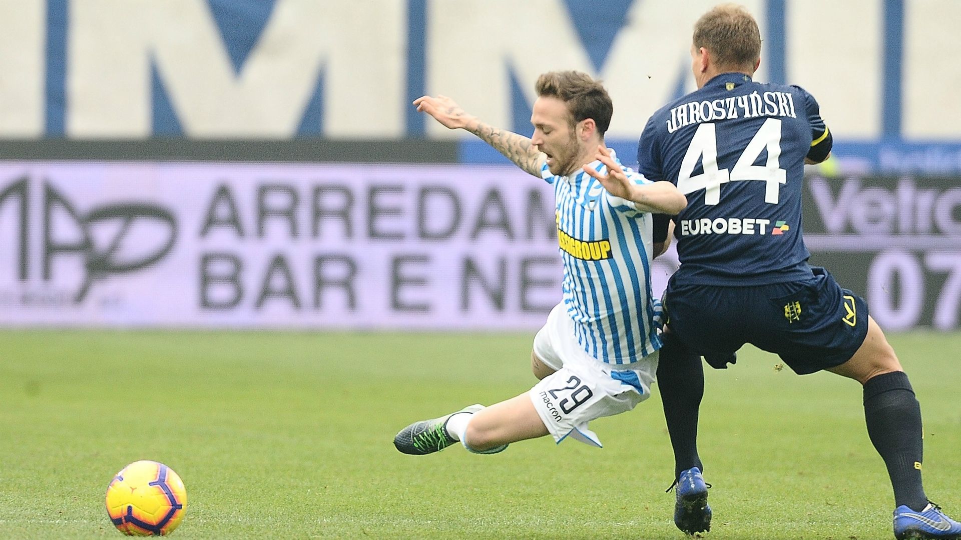 Pawel Jaroszynski Manuel Lazzari SPAL Chievo Serie A