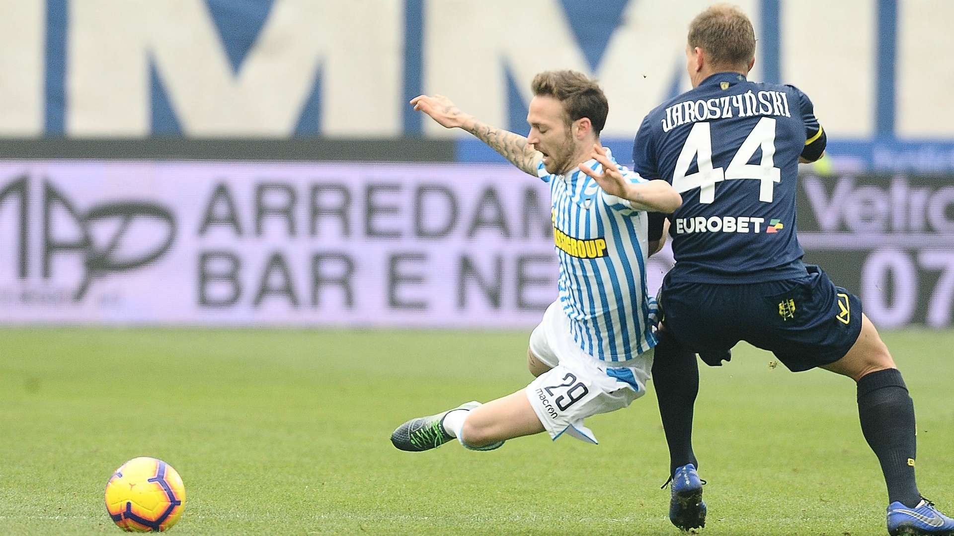 Pawel Jaroszynski Manuel Lazzari SPAL Chievo Serie A