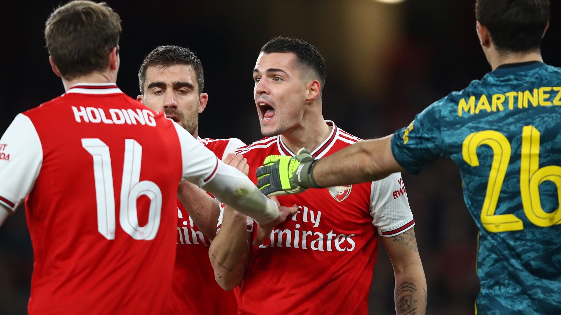 Granit Xhaka, Arsenal vs Leeds