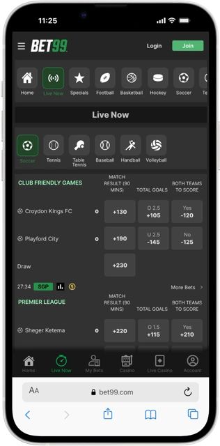 bet99 live betting roc