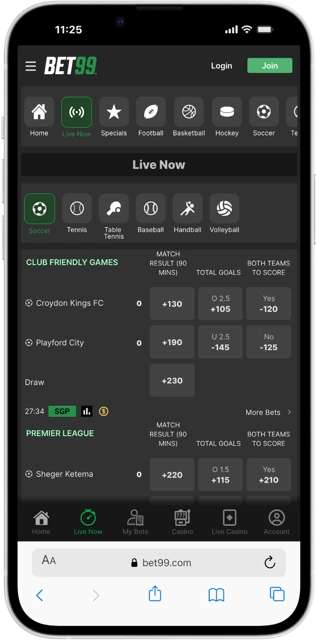 bet99 live betting roc