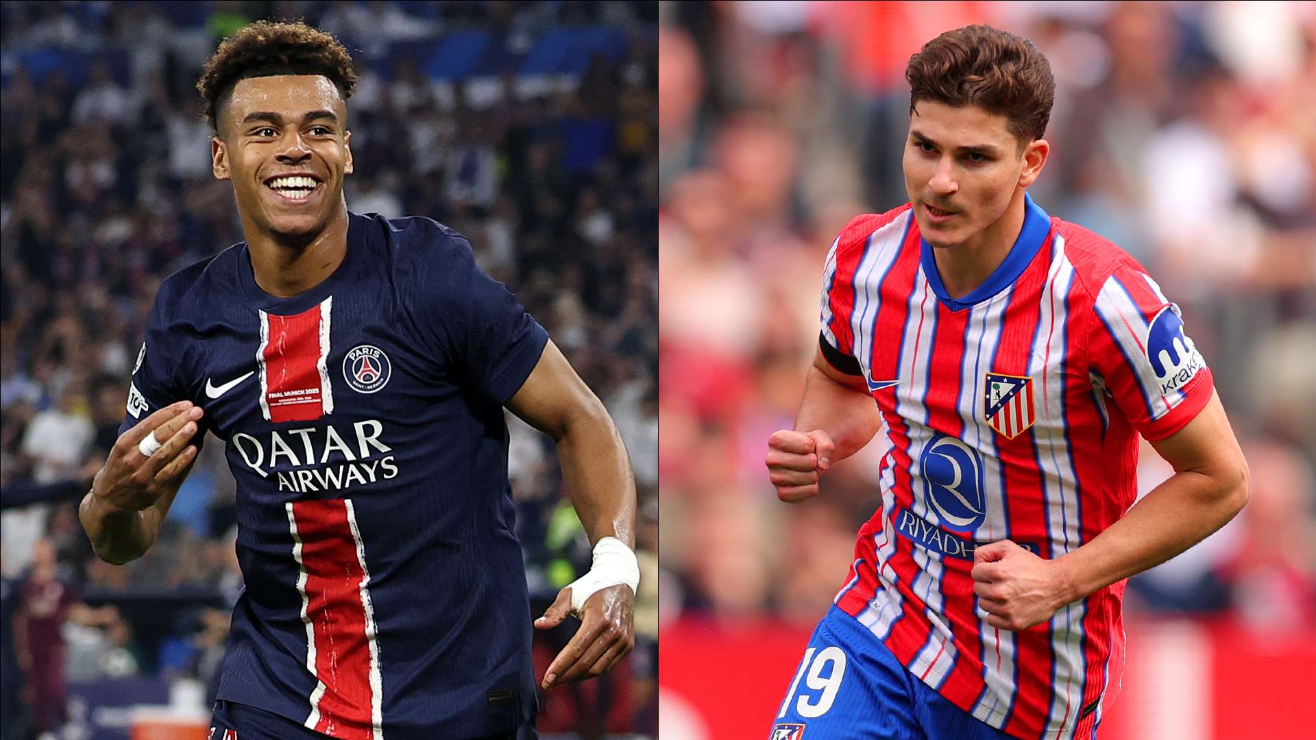 Desire Doue PSG Julian Alvarez Atletico de Madrid