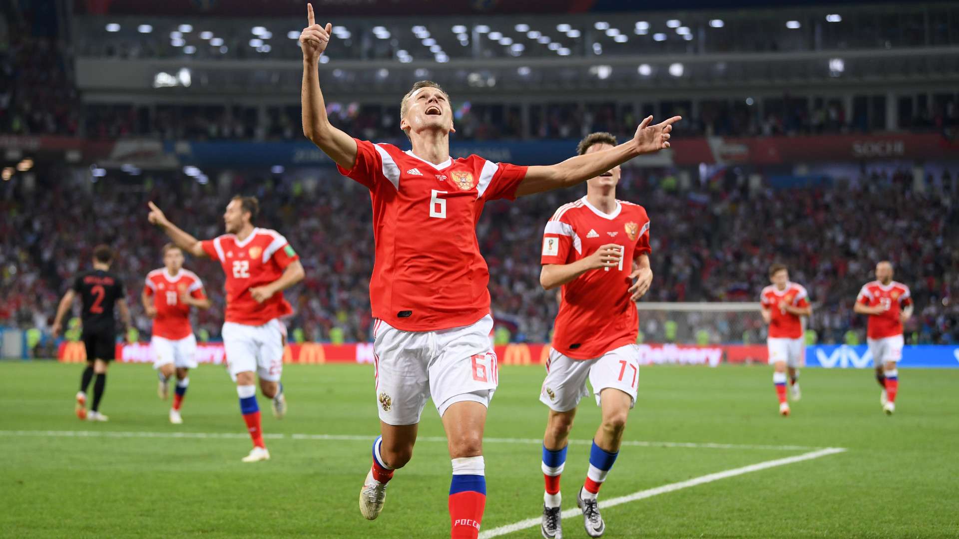 Denis Cheryshev Croatia Russia 2018