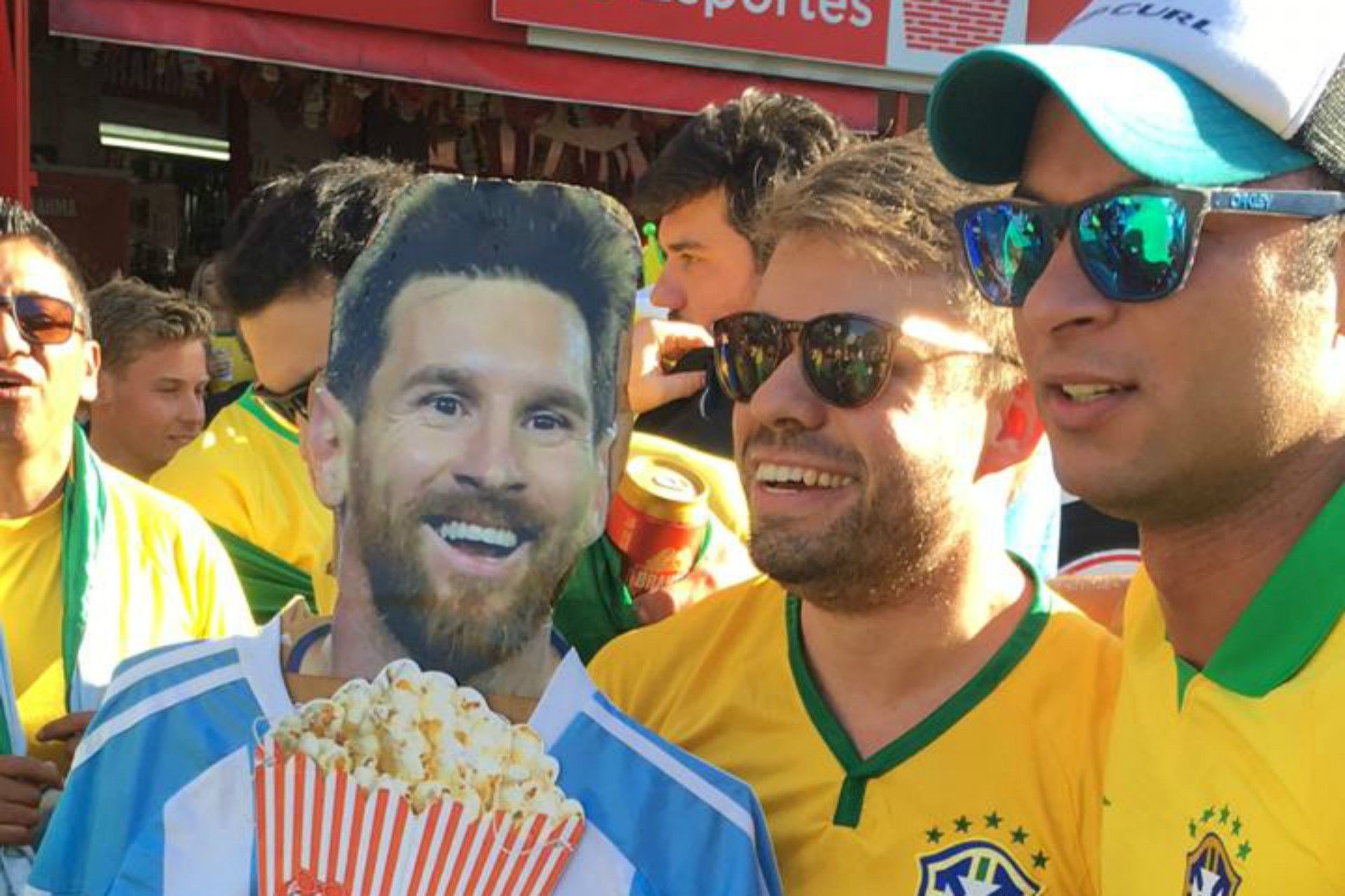 Brazil Fans Messi Copa America Final