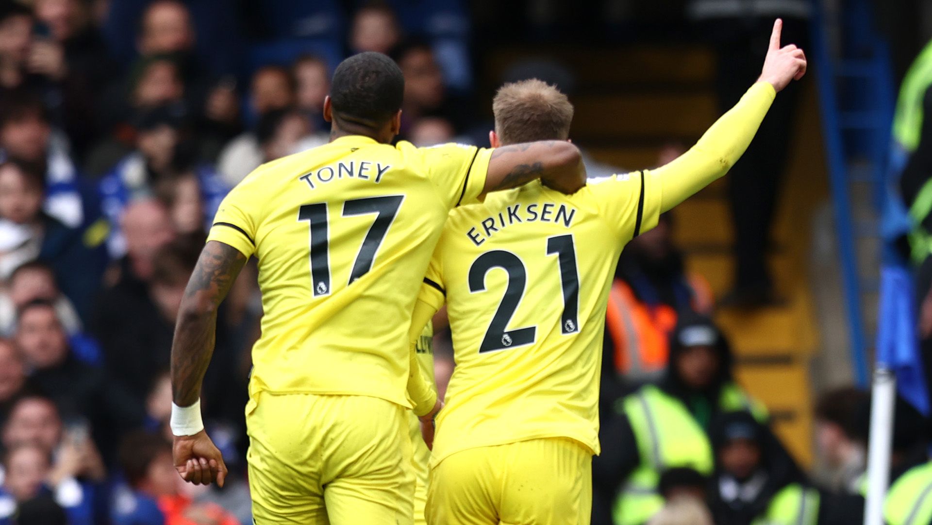 Ivan Toney Christian Eriksen Brentford 2021-22