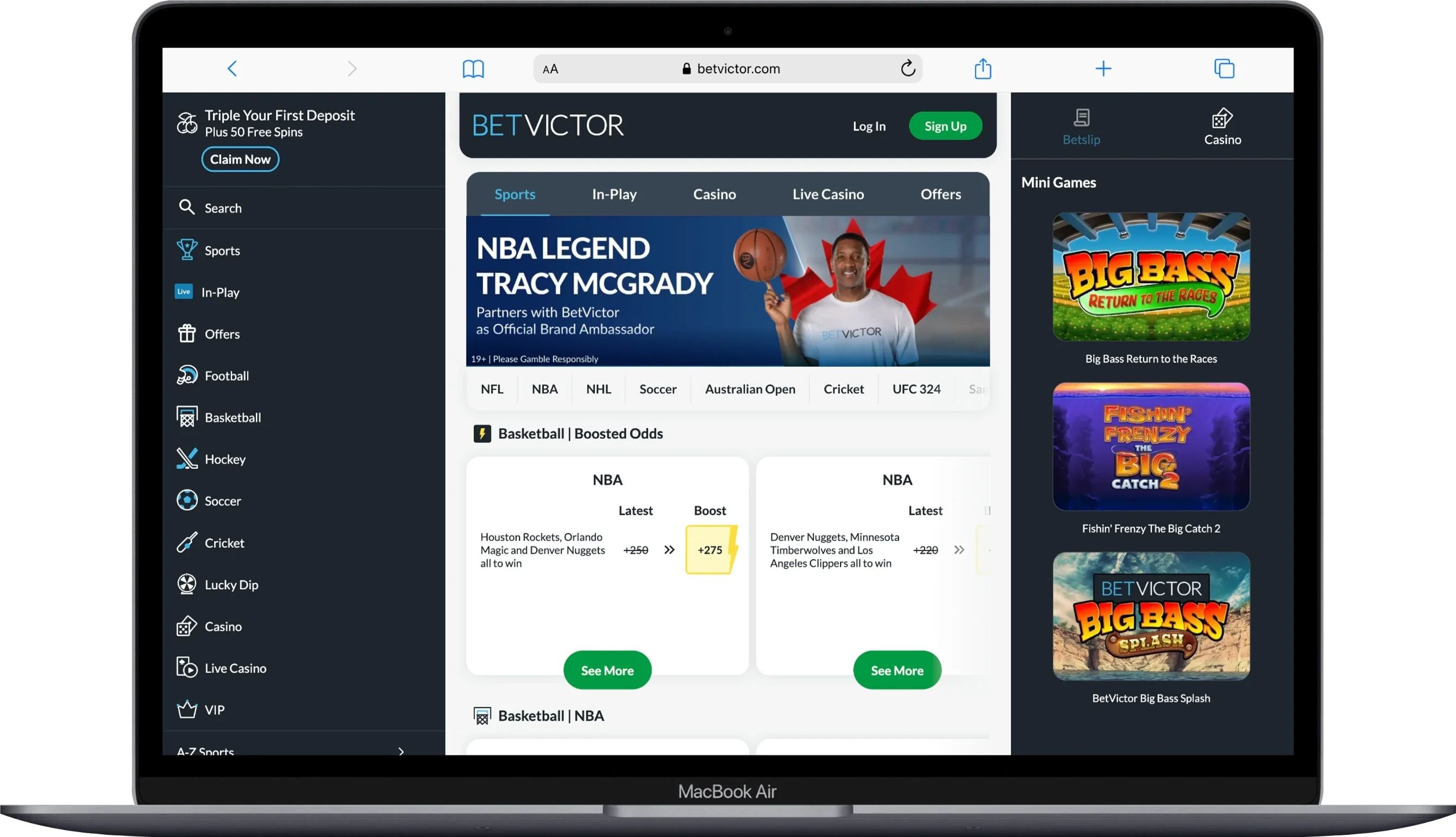 betvictor roc homepage