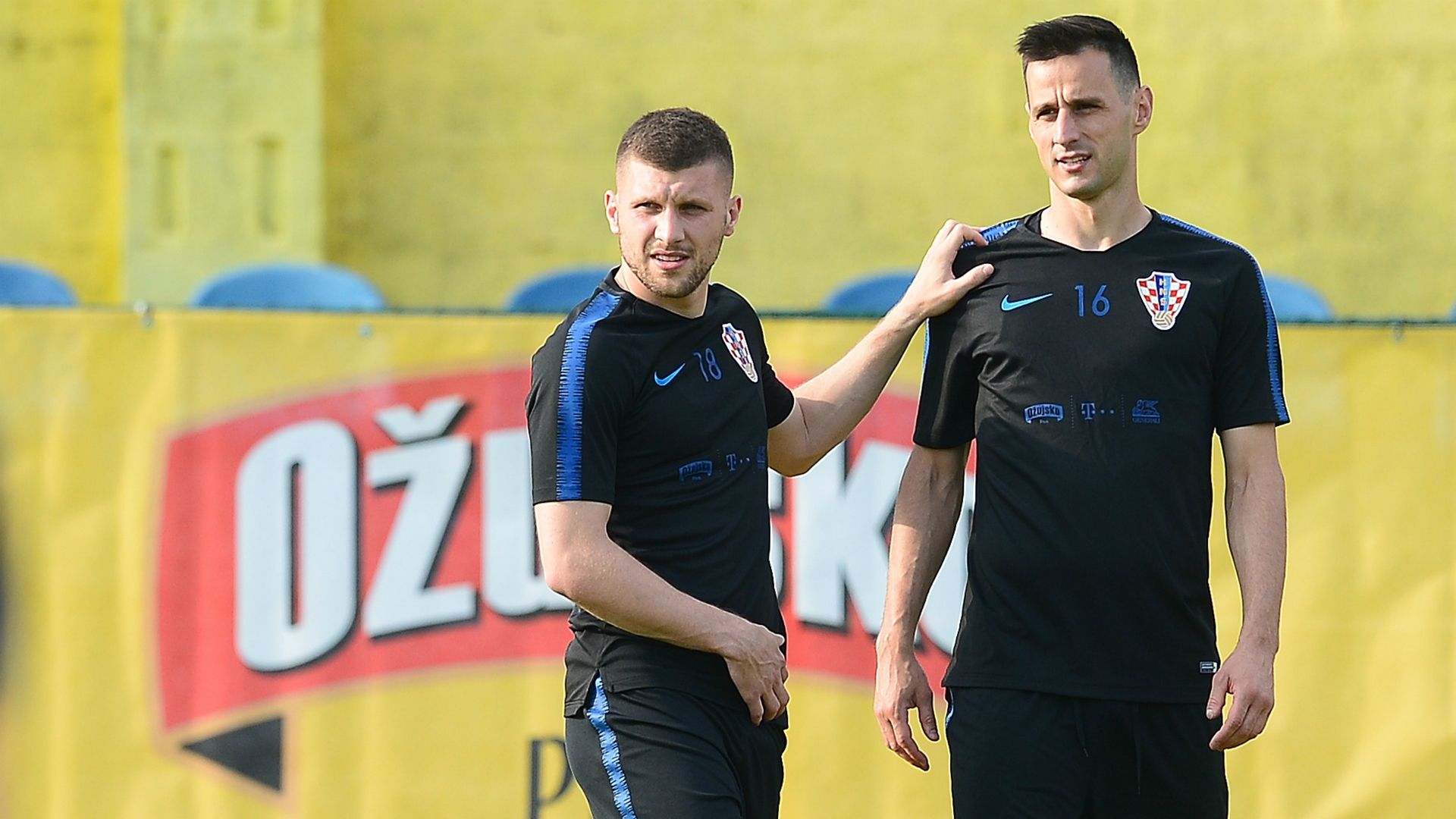 Ante Rebic Nikola Kalinic Croatia training