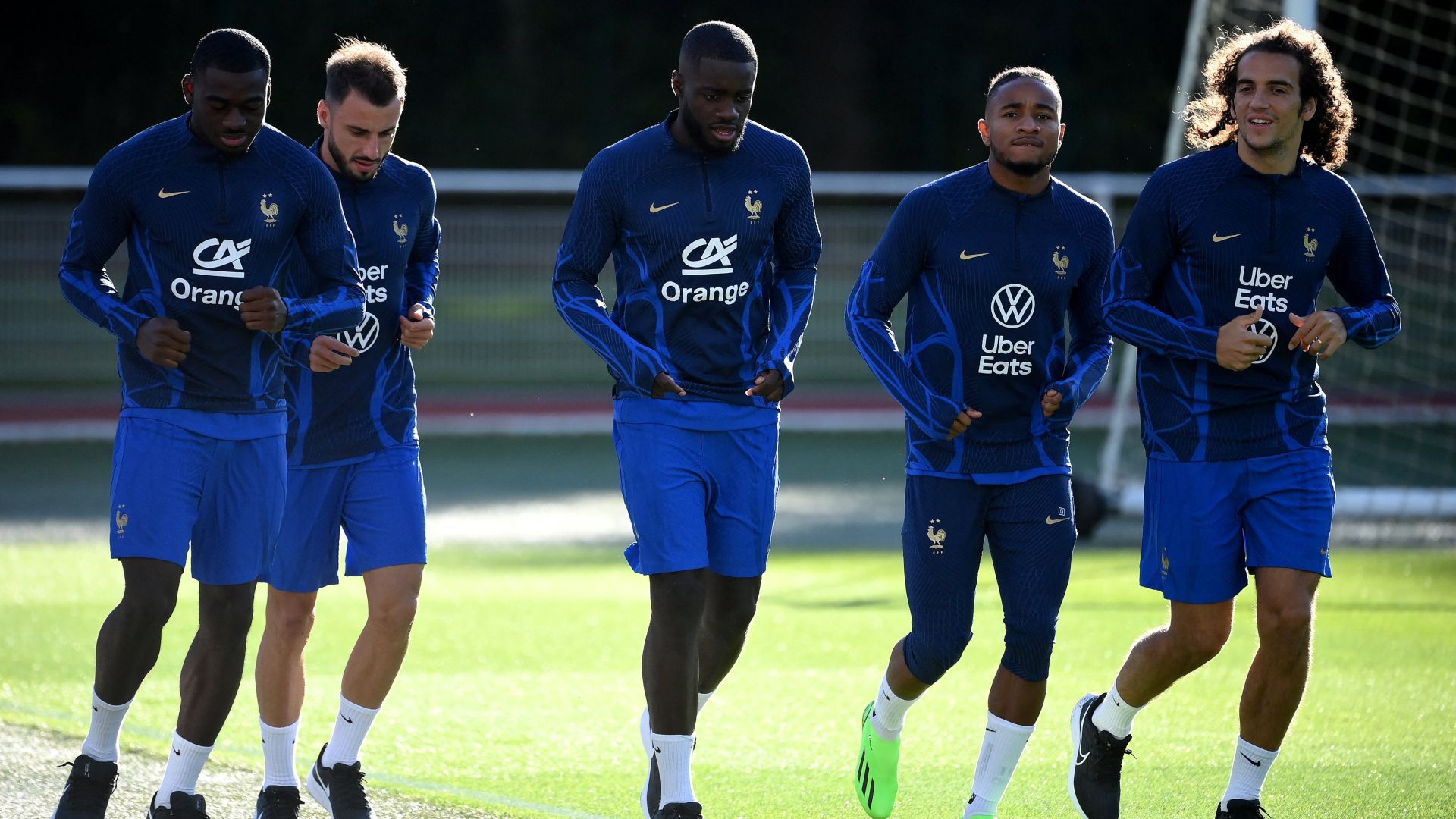 France training football