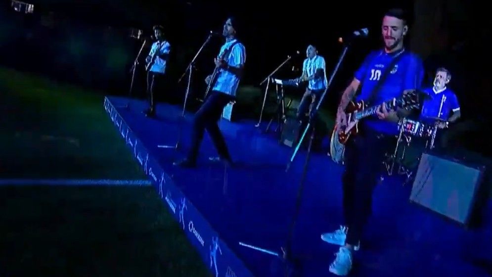 Homenaje Maradona Final Banfield Boca Copa Maradona 2020