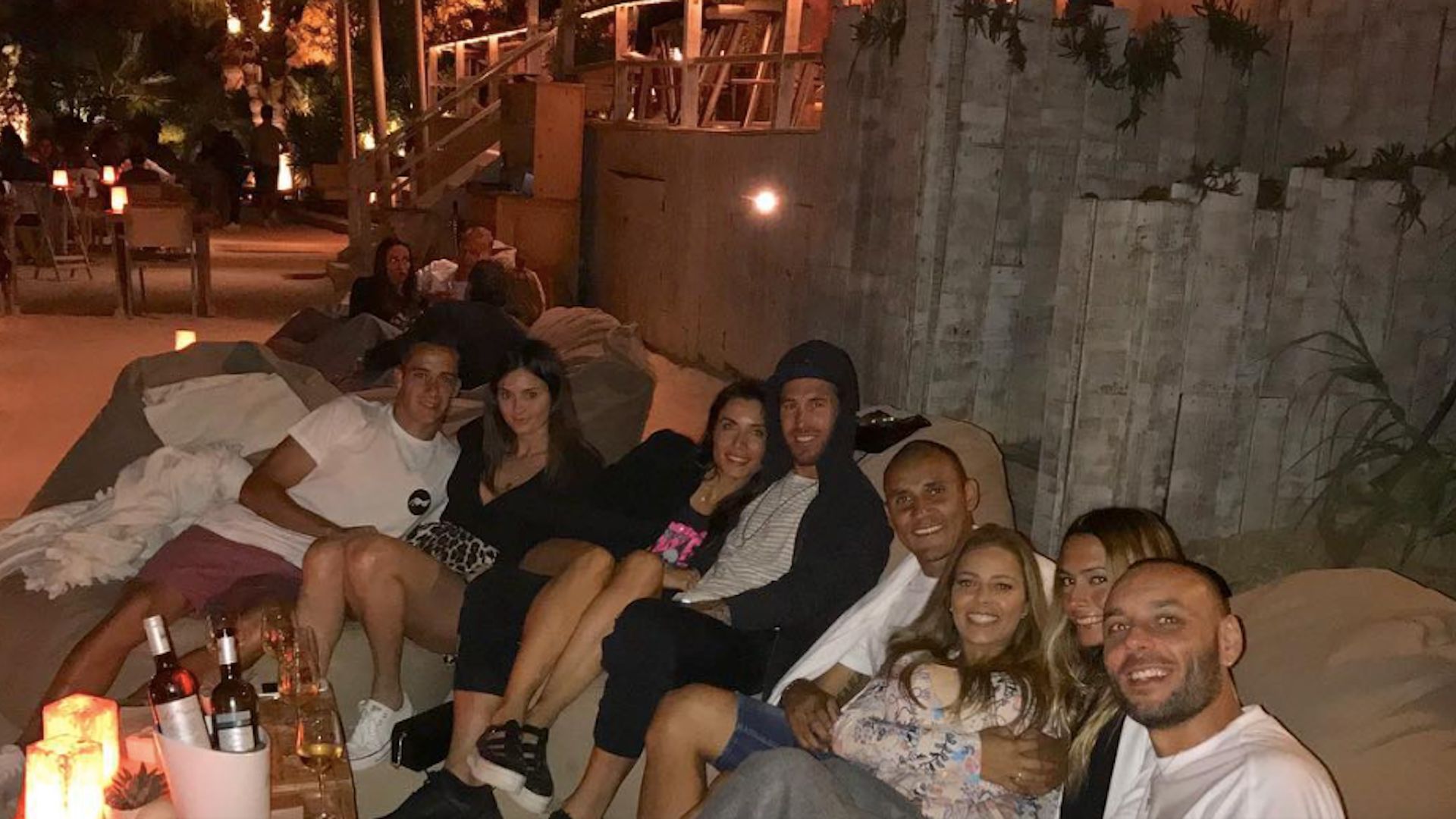 Jugadores del Real Madrid de relax