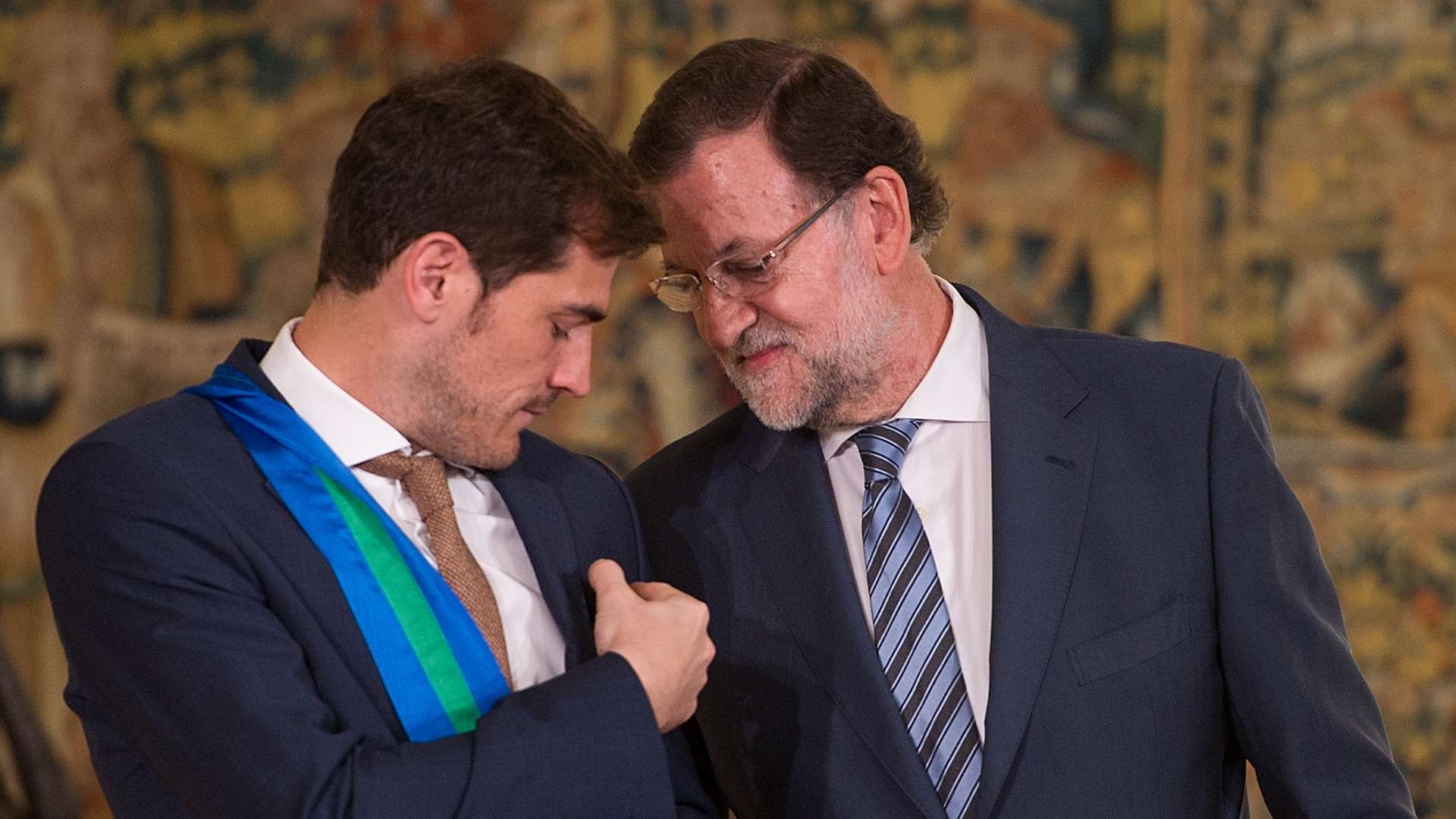 Iker Casillas y Mariano Rajoy, España