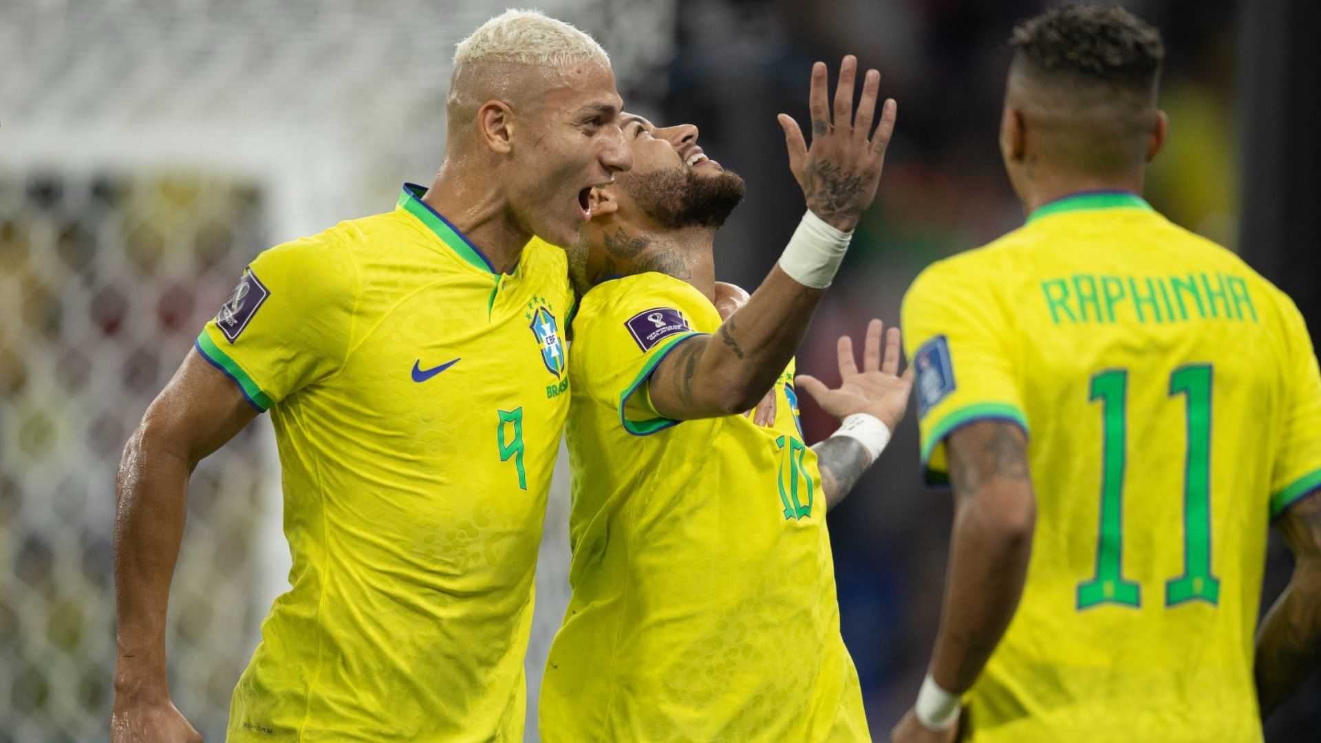 Richarlison Neymar Brazil Korea 2022