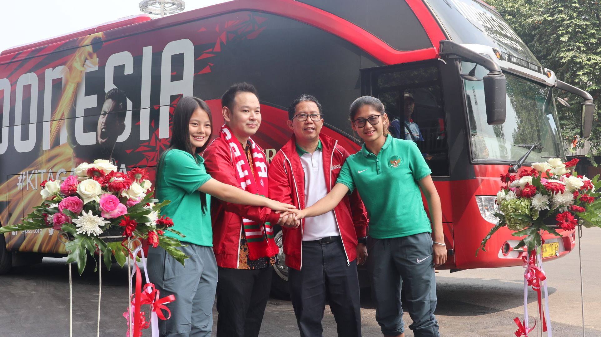 Peluncuran Bus Timnas Indonesia