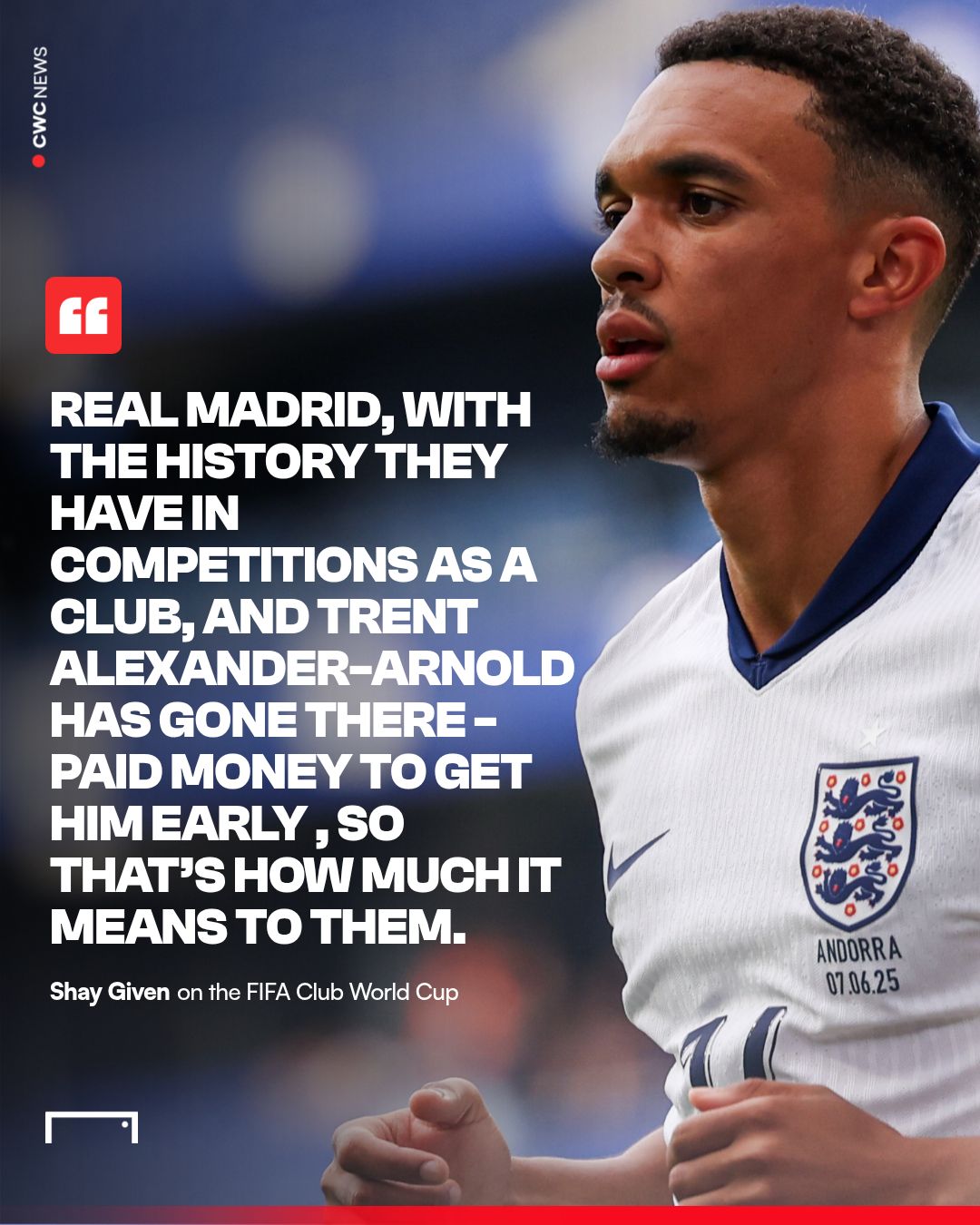 Shay Given Trent Alexander-Arnold Real Madrid Club World Cup
