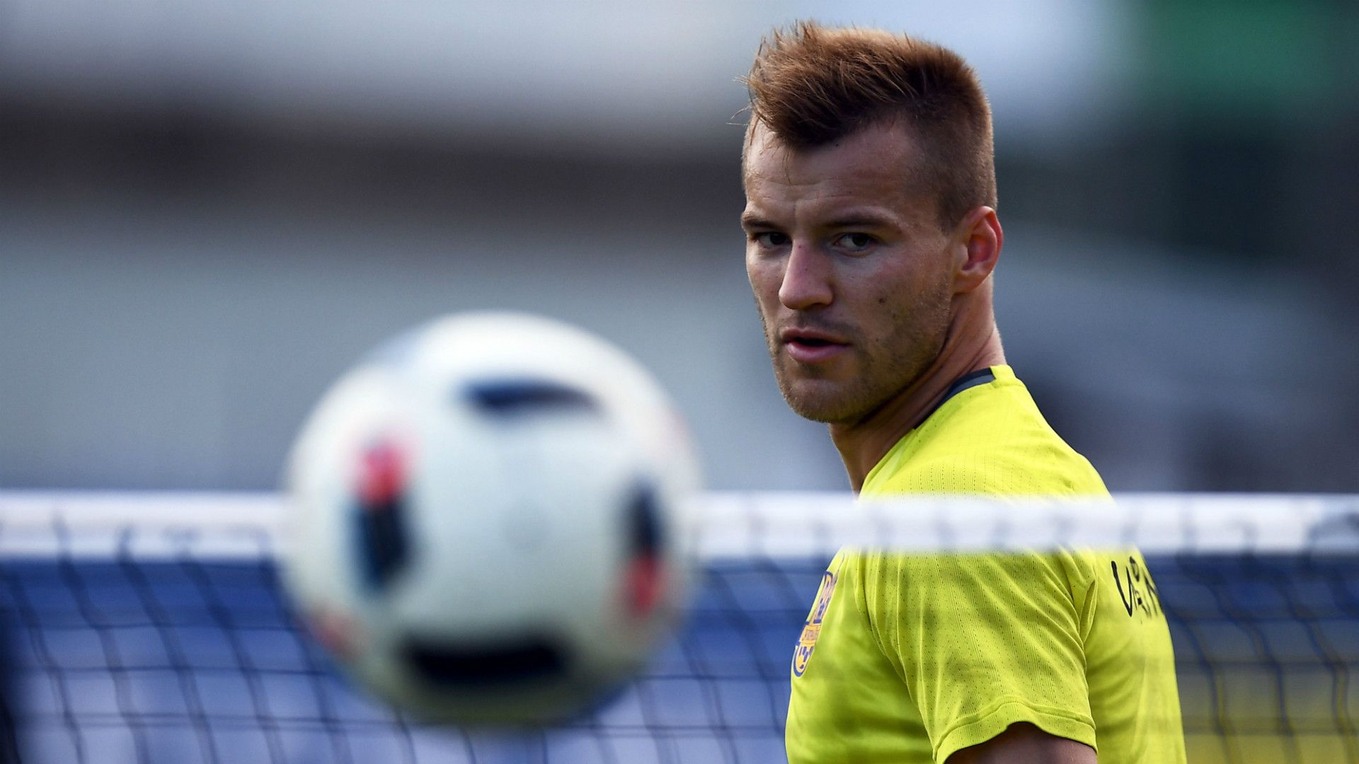 Andriy Yarmolenko Ukraine training Euro 2016