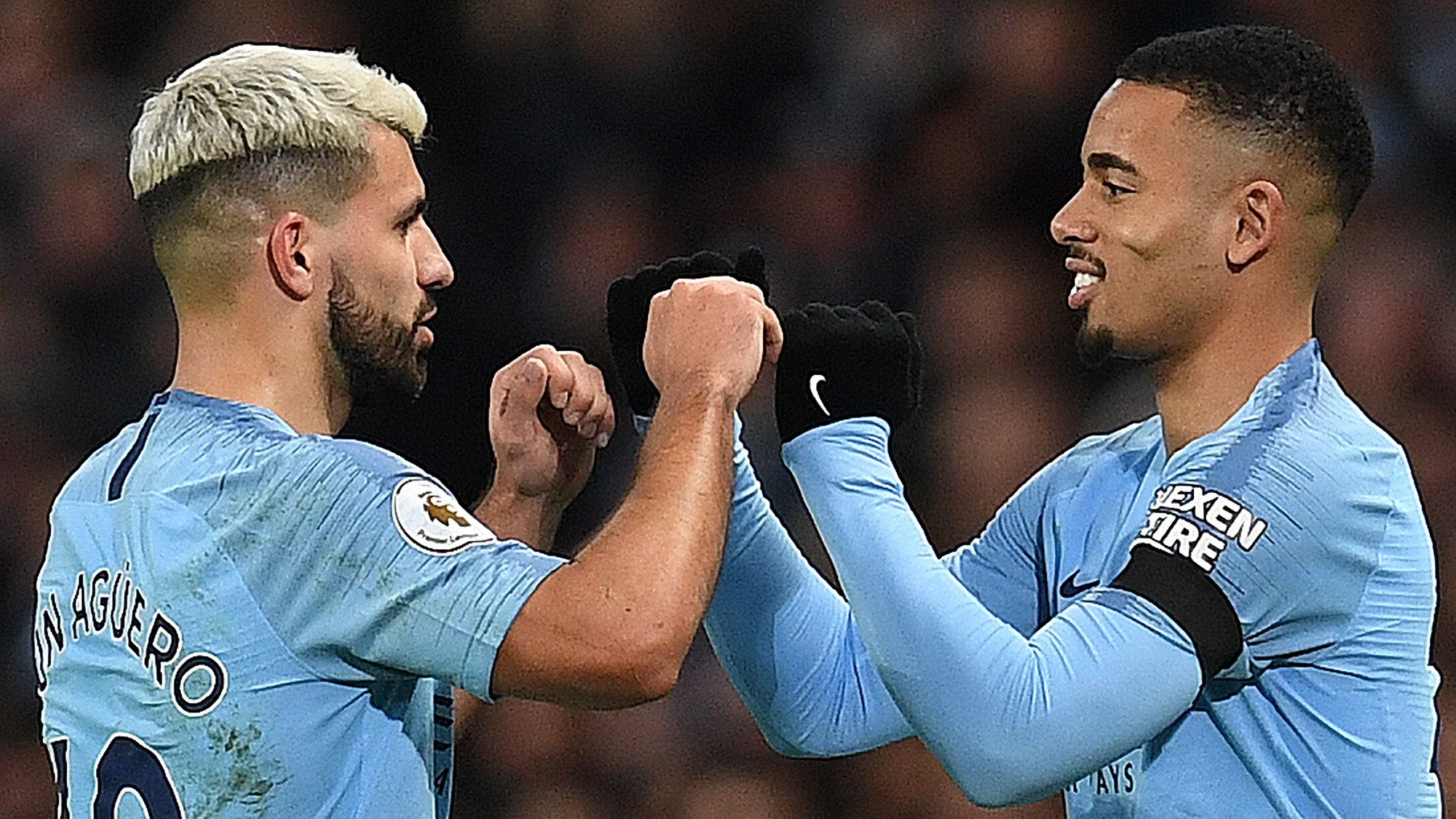 Gabriel Jesus Sergio Aguero Manchester City 2018/19