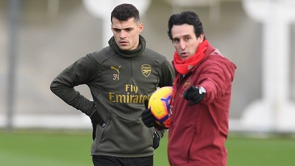 Granit Xhaka Unai Emery Arsenal