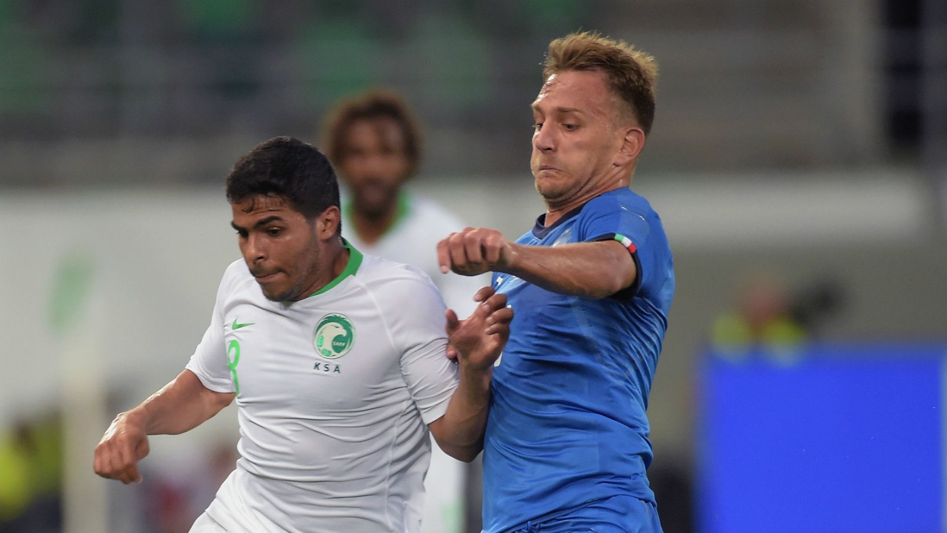 Domenico Criscito,  Yahia Alshehri, Italy-Saudi Arabia, Friendly, 28052018