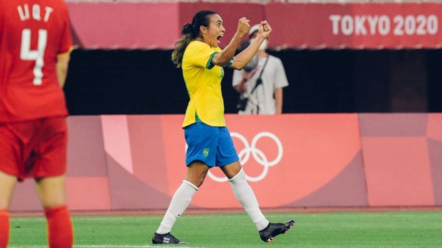 Marta - China 0 x 5 Brasil - seleção feminina - Olimpíadas Tóquio 2020 (2021)