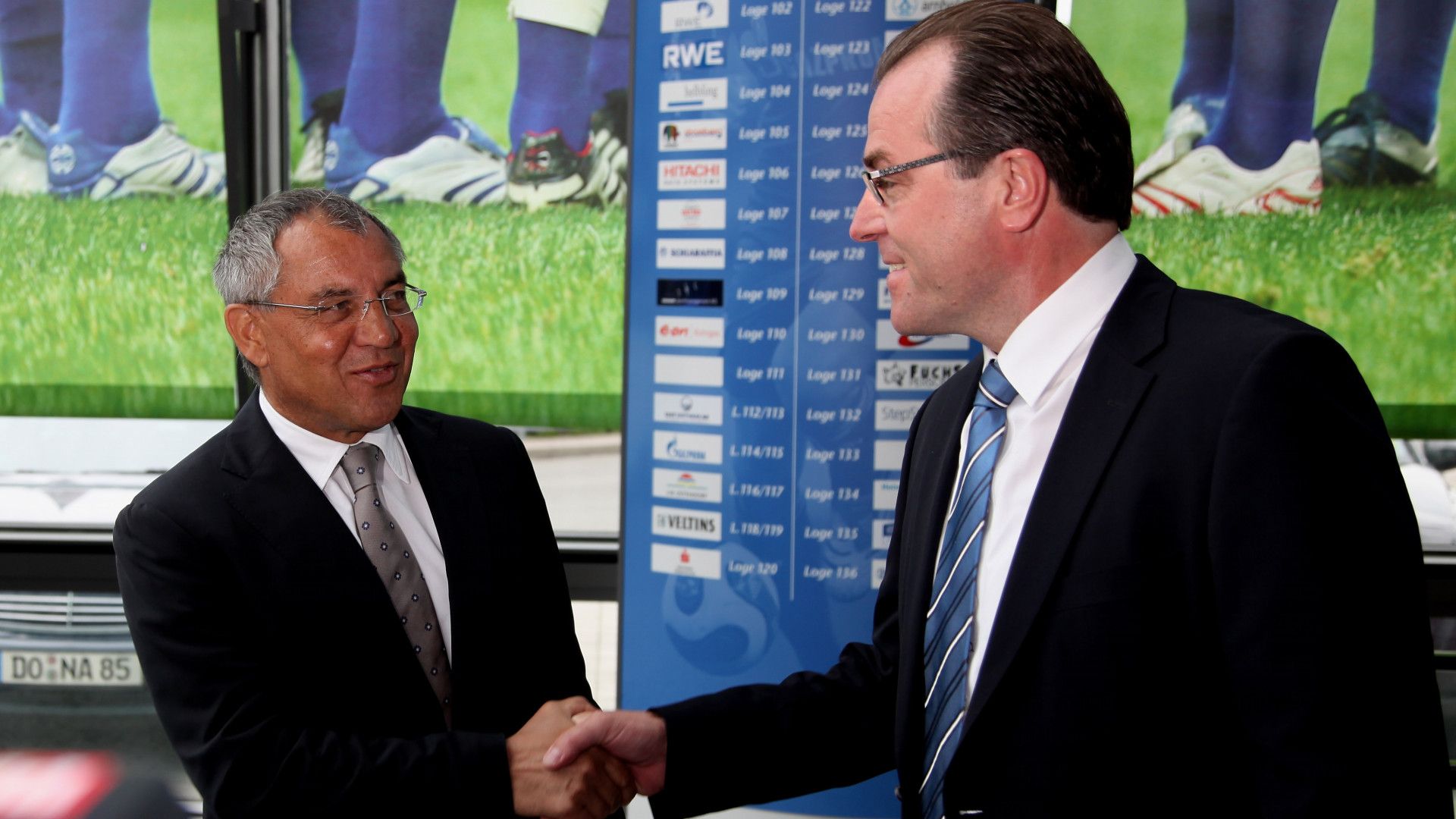 Felix Magath former schalke coach and Clemens Tönnies