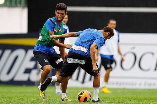 Alan Santos y Neymar