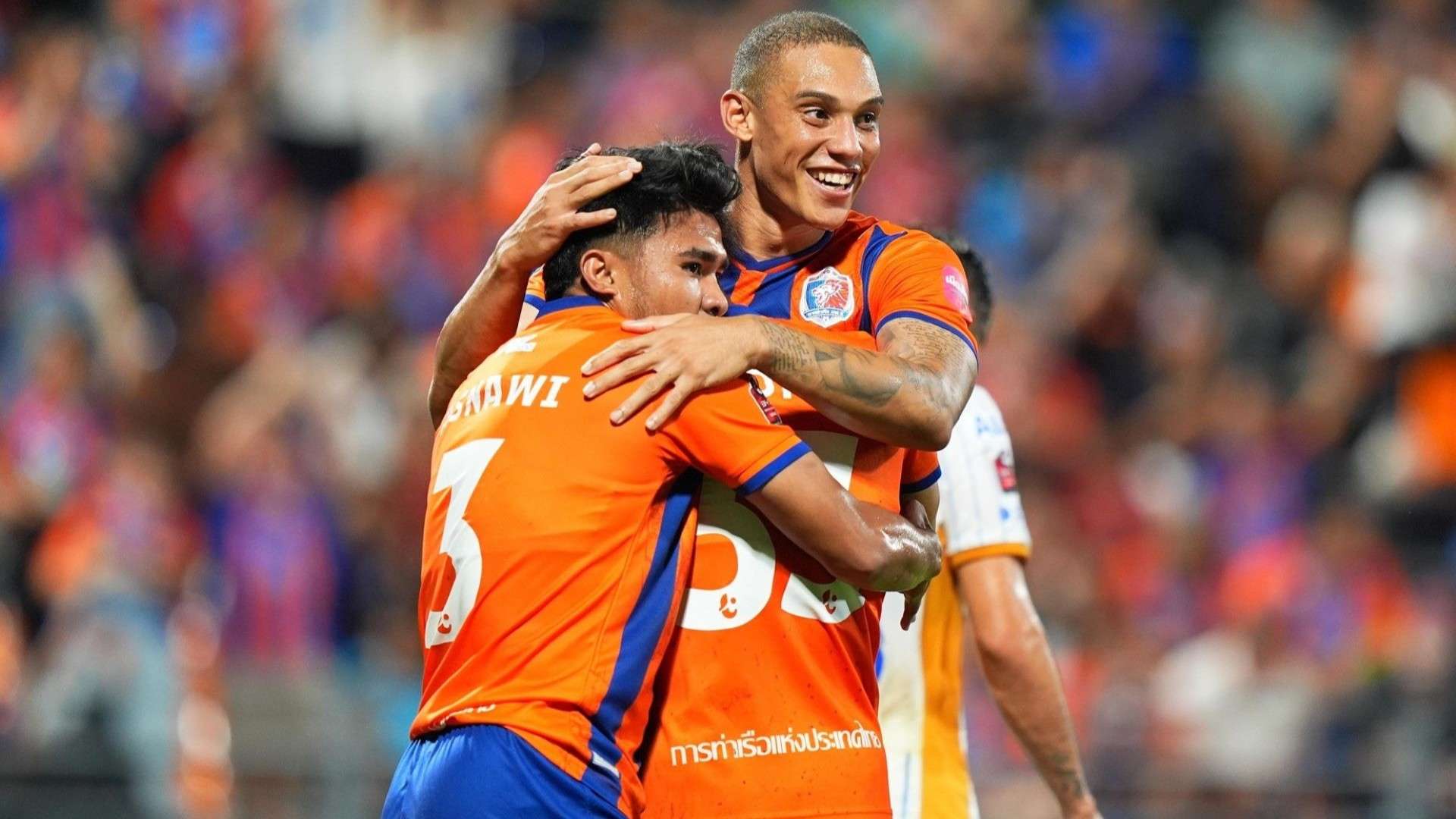 Selebrasi Asnawi Mangkualam & Brayan Perea - Port FC vs Chonburi 19092025