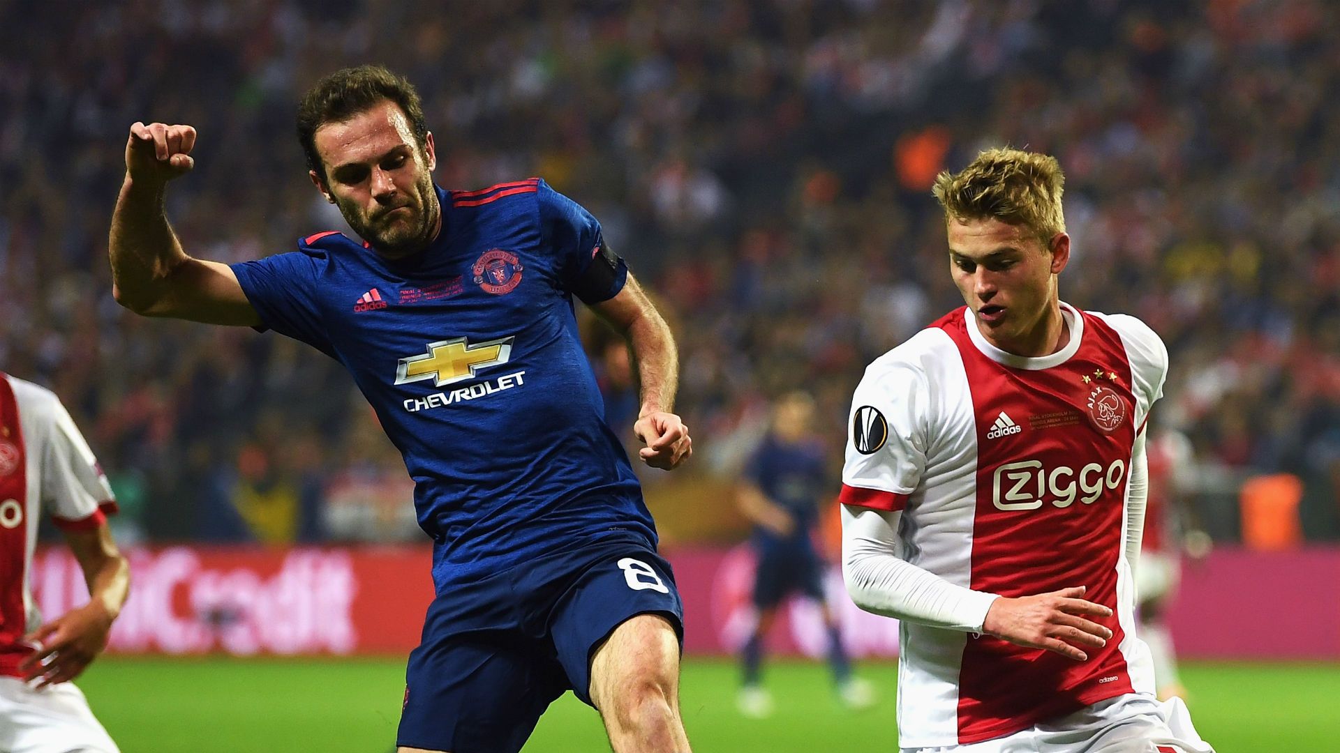 Juan Mata Joel Veltman Manchester United Ajax Europa League final