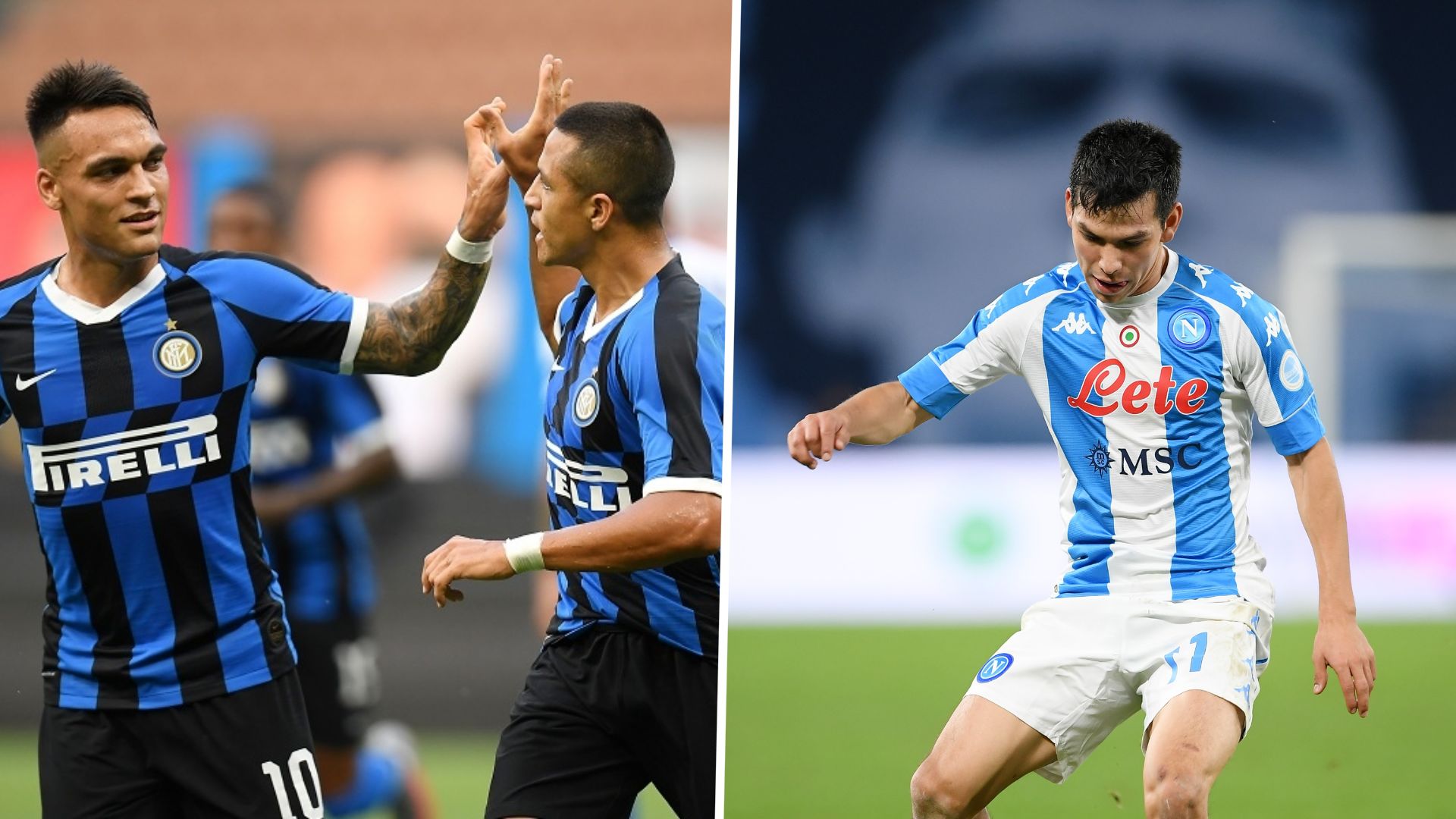 Lautaro Martínez, Alexis Sánchez, Hirving Lozano