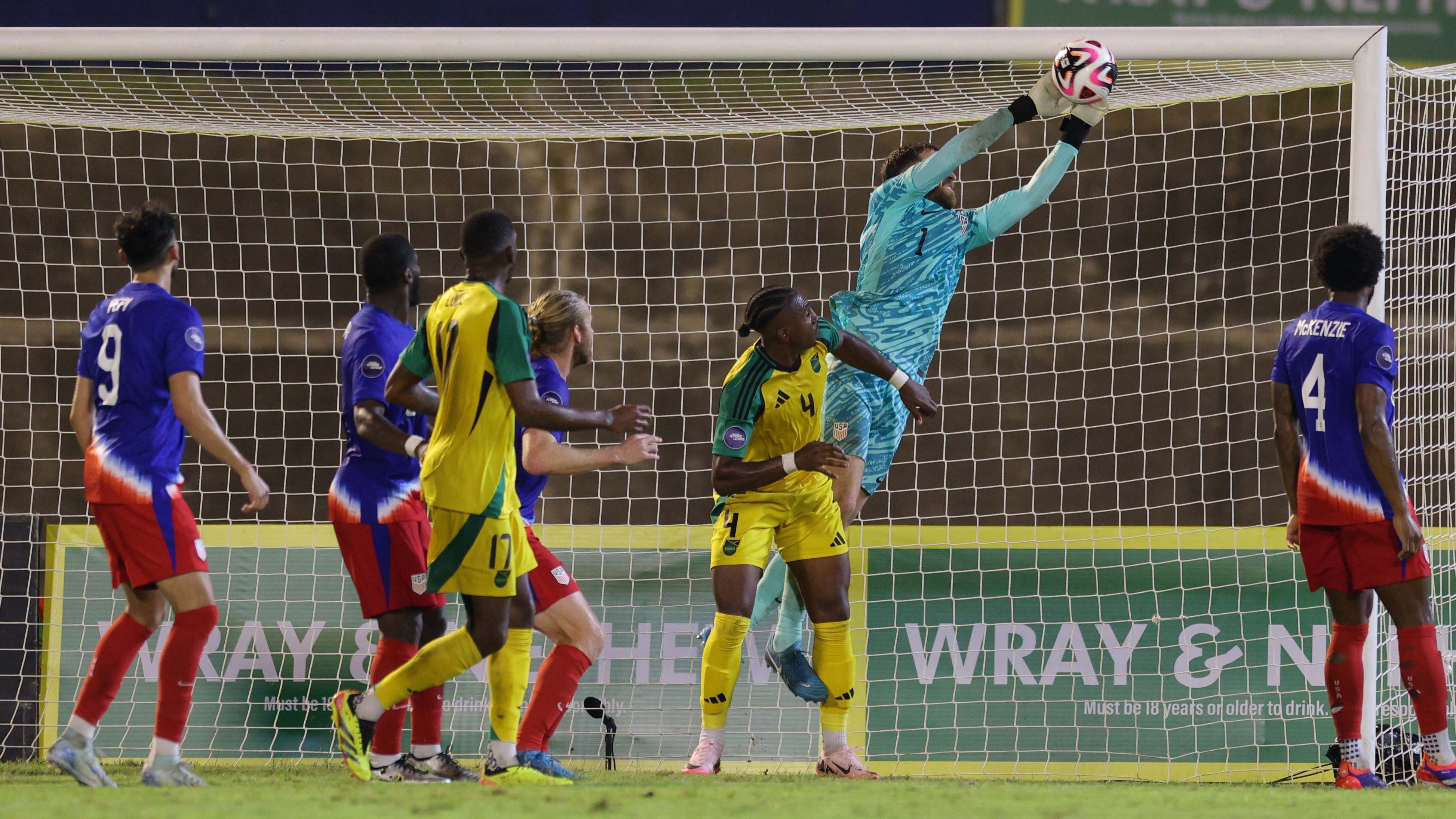 Matt Turner USMNT vs Jamaica
