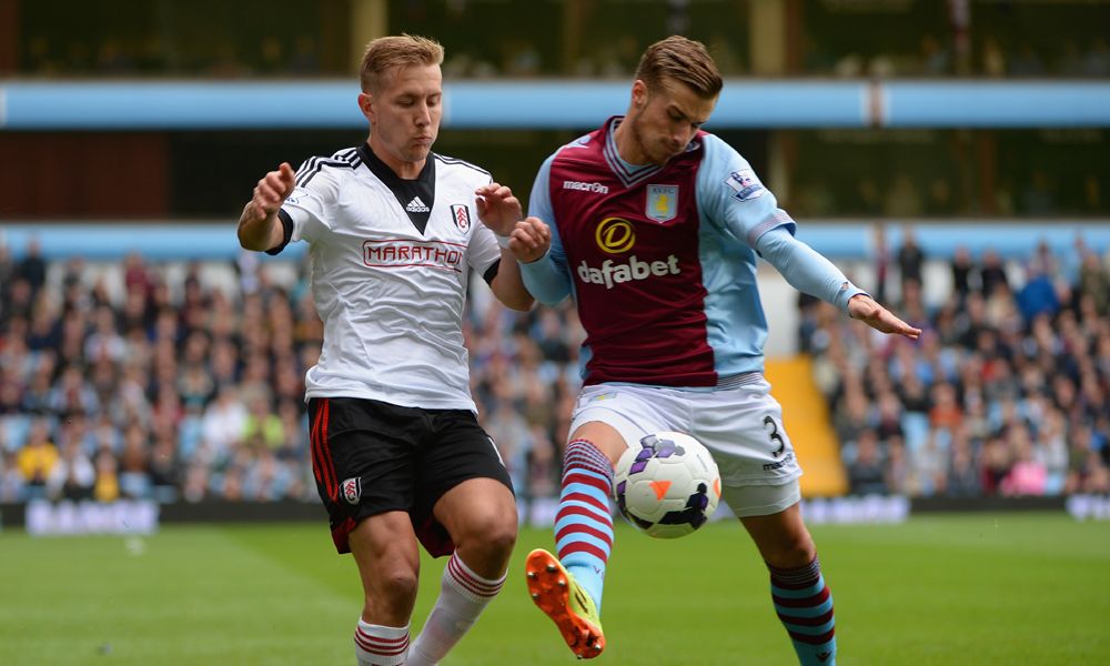 Lewis Holtby Joe Bennett Aston Villa Fulham EPL 04052014