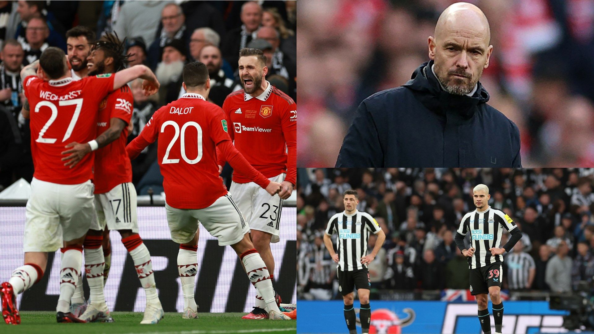 Manchester United, Eric Ten Hag, Newcastle GFX