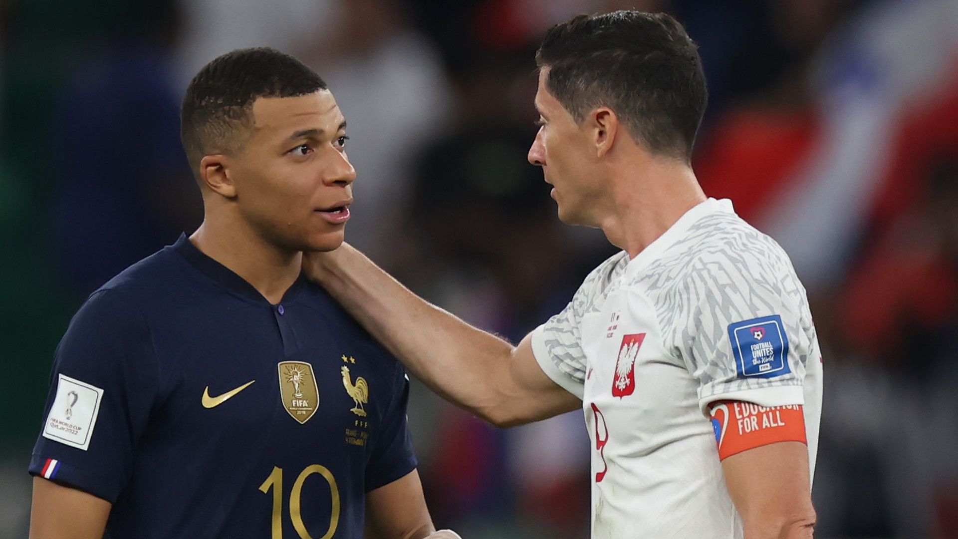 KYLIAN MBAPPE FRANCE ROBERT LEWANDOWSKI POLAND