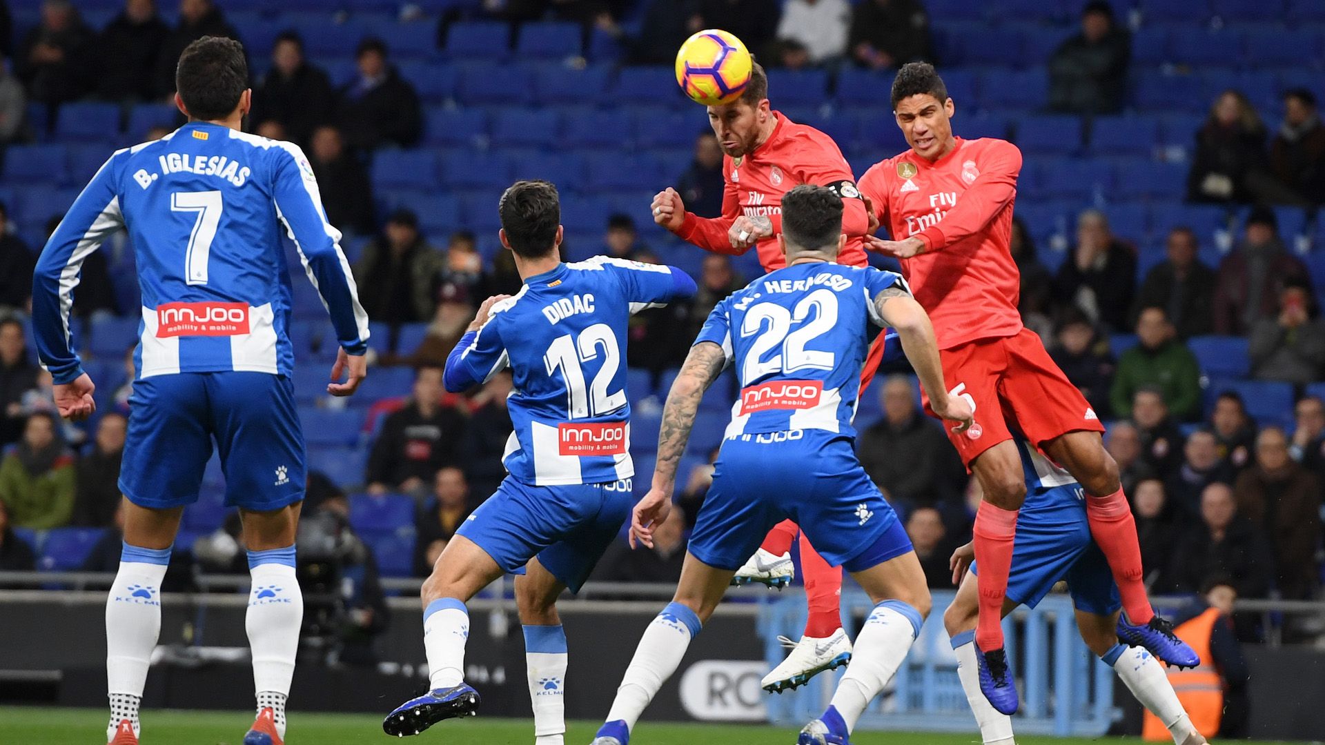 Sergio Ramos Varane Espanyol Real Madrid LaLiga