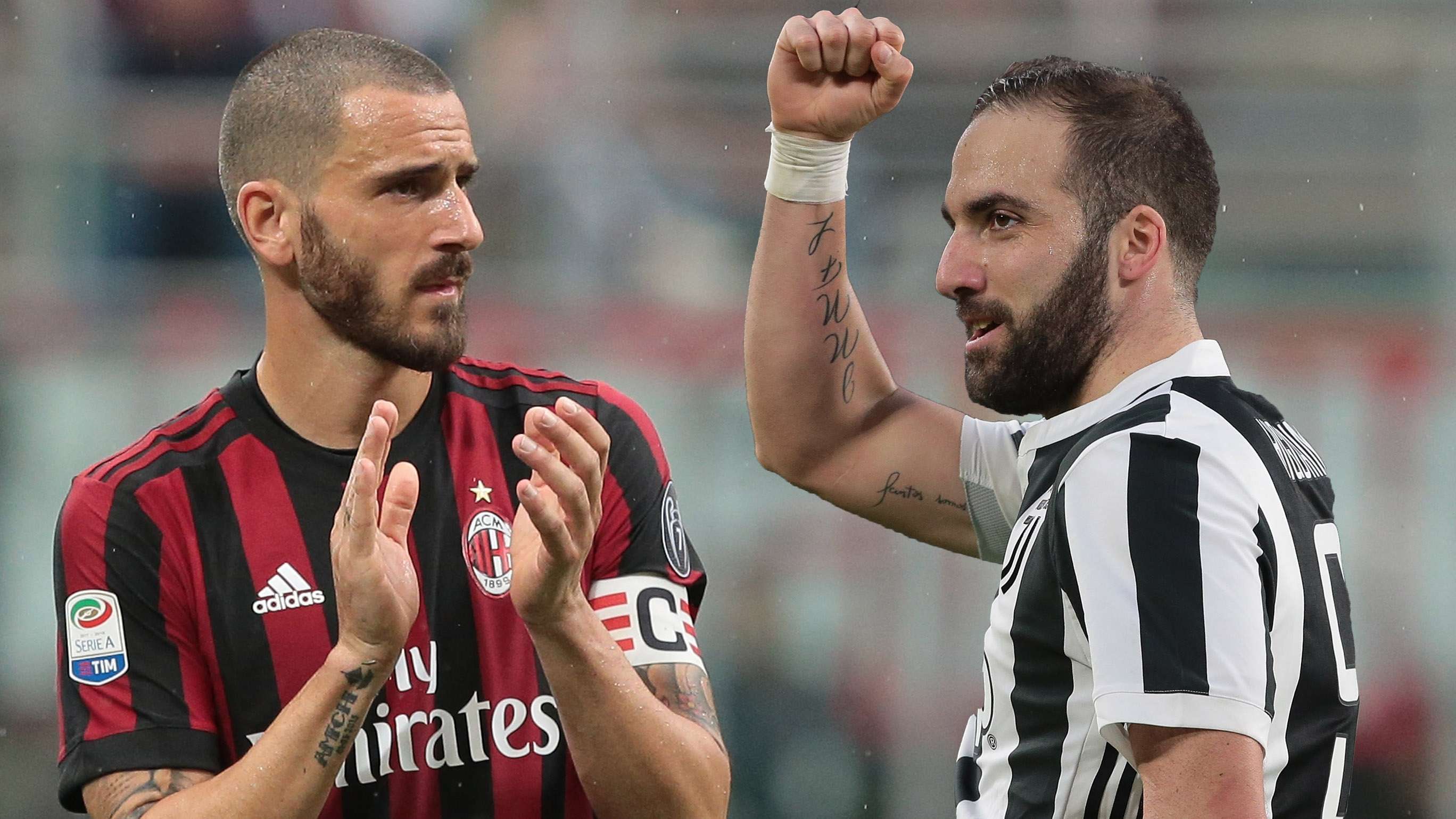 Leonardo Bonucci Gonzalo Higuain 2017-18