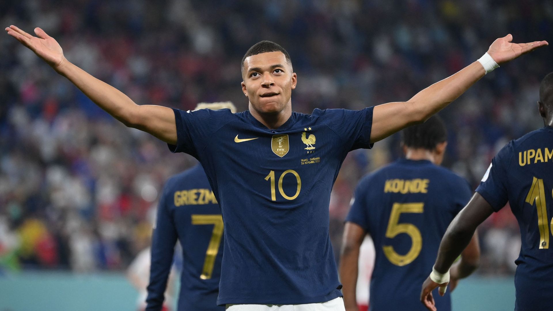 Kylian Mbappe France Denmark World Cup