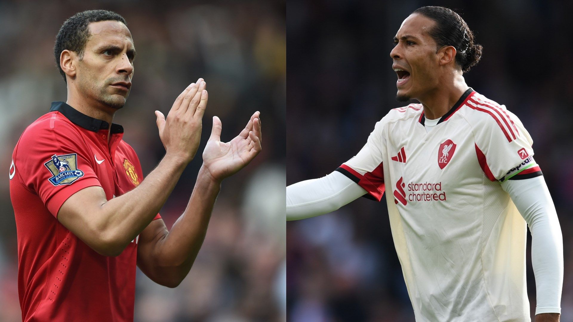 '100 per cent of the time' - Man Utd legend gives verdict on whether Rio Ferdinand was better than Virgil van Dijk ahead of huge clash between the two rivals this weekend | Goal.com UK