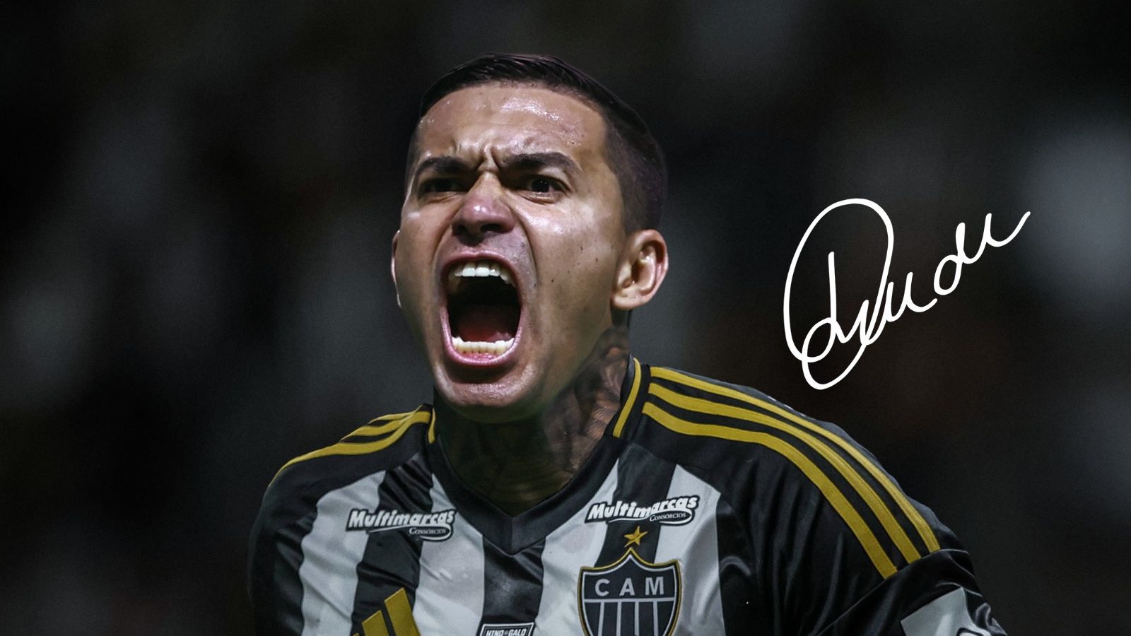 Foto do anuncio do Dudu, no Atlético-MG, 2025