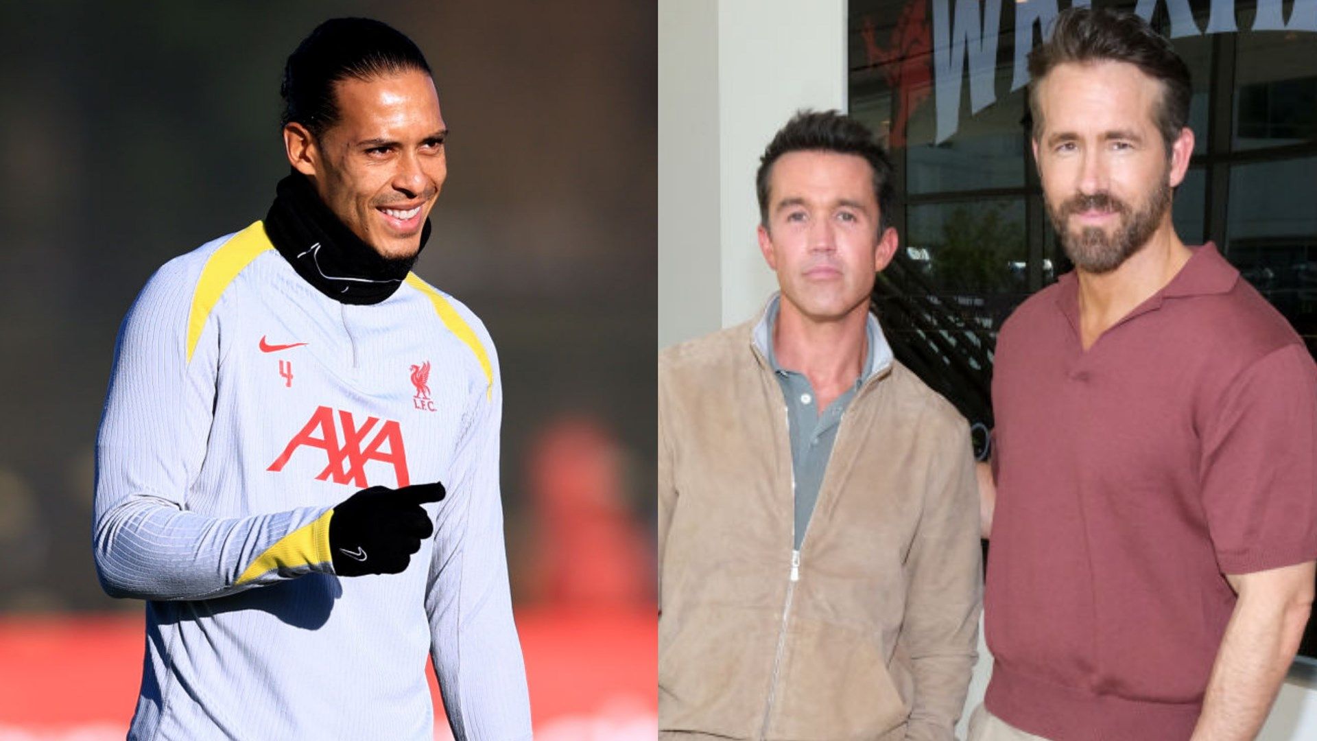 Virgil van Dijk Rob McElhenney Ryan Reynolds