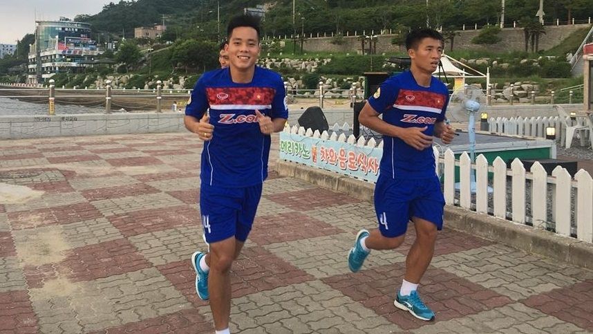 U22 Việt Nam tập luyện tại Hàn Quốc 1/8