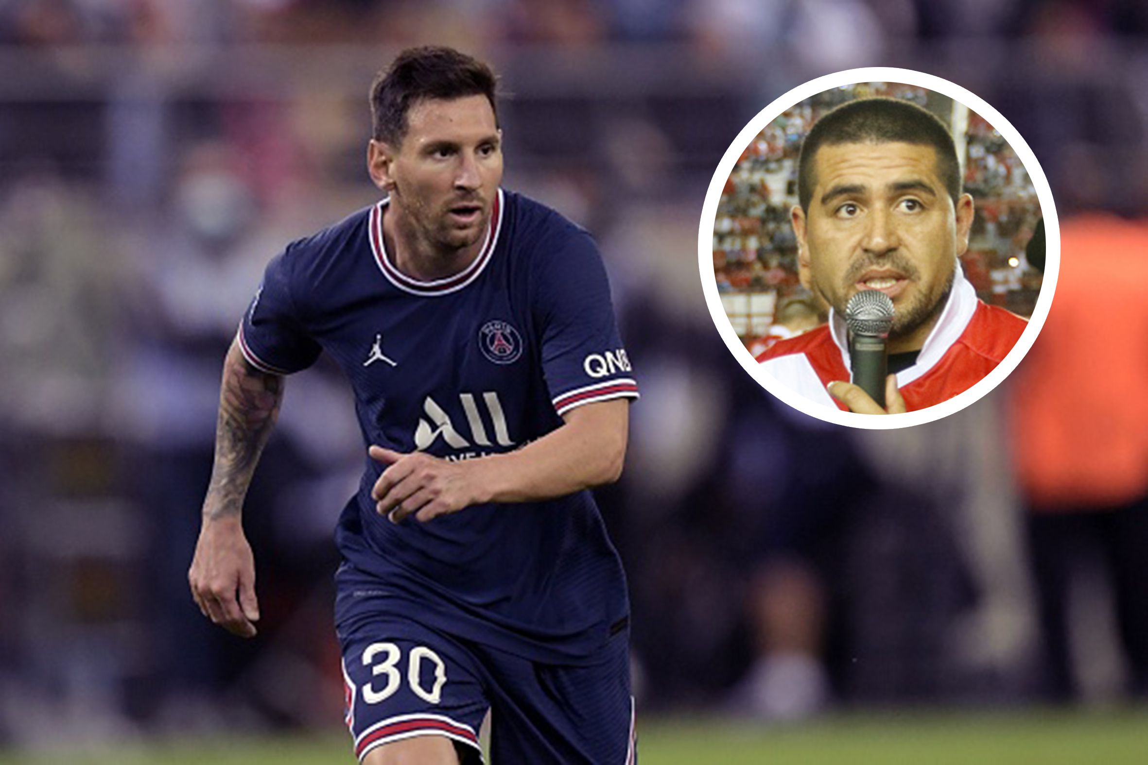 Lionel Messi Paris Saint-Germain; Juan Roman Riquelme