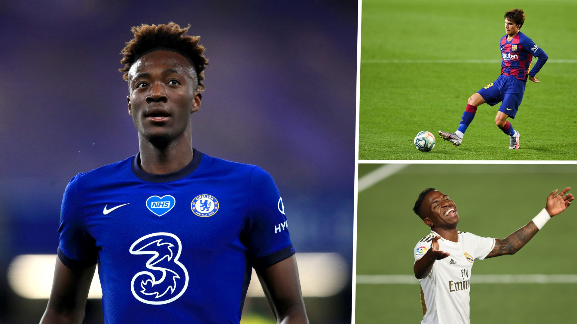 Tammy Abraham, Vinicius Junior, Riqui Puig