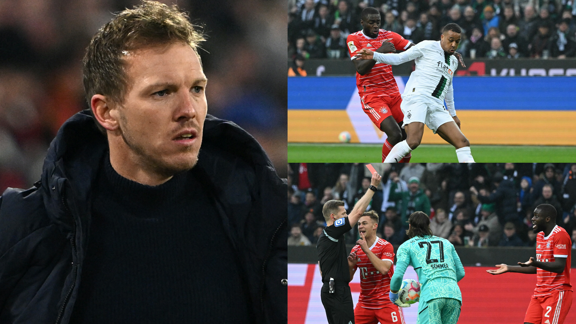 Bayern Munich manager Julian Nagelsmann charged referee dressing room after  Dayot Upamecano red card led to defeat | Goal.com