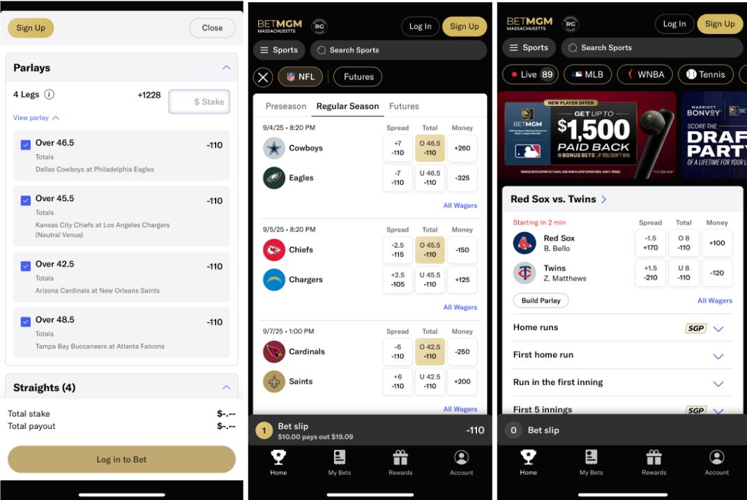 betmgm parlay betting app