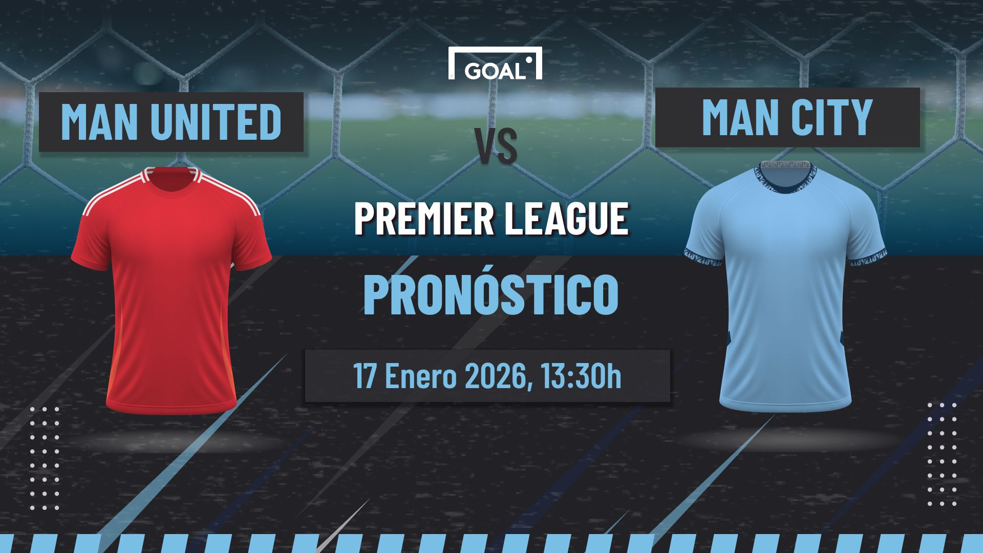 Manchester United vs Manchester City Pronóstico y apuestas Premier League | 17/01/26