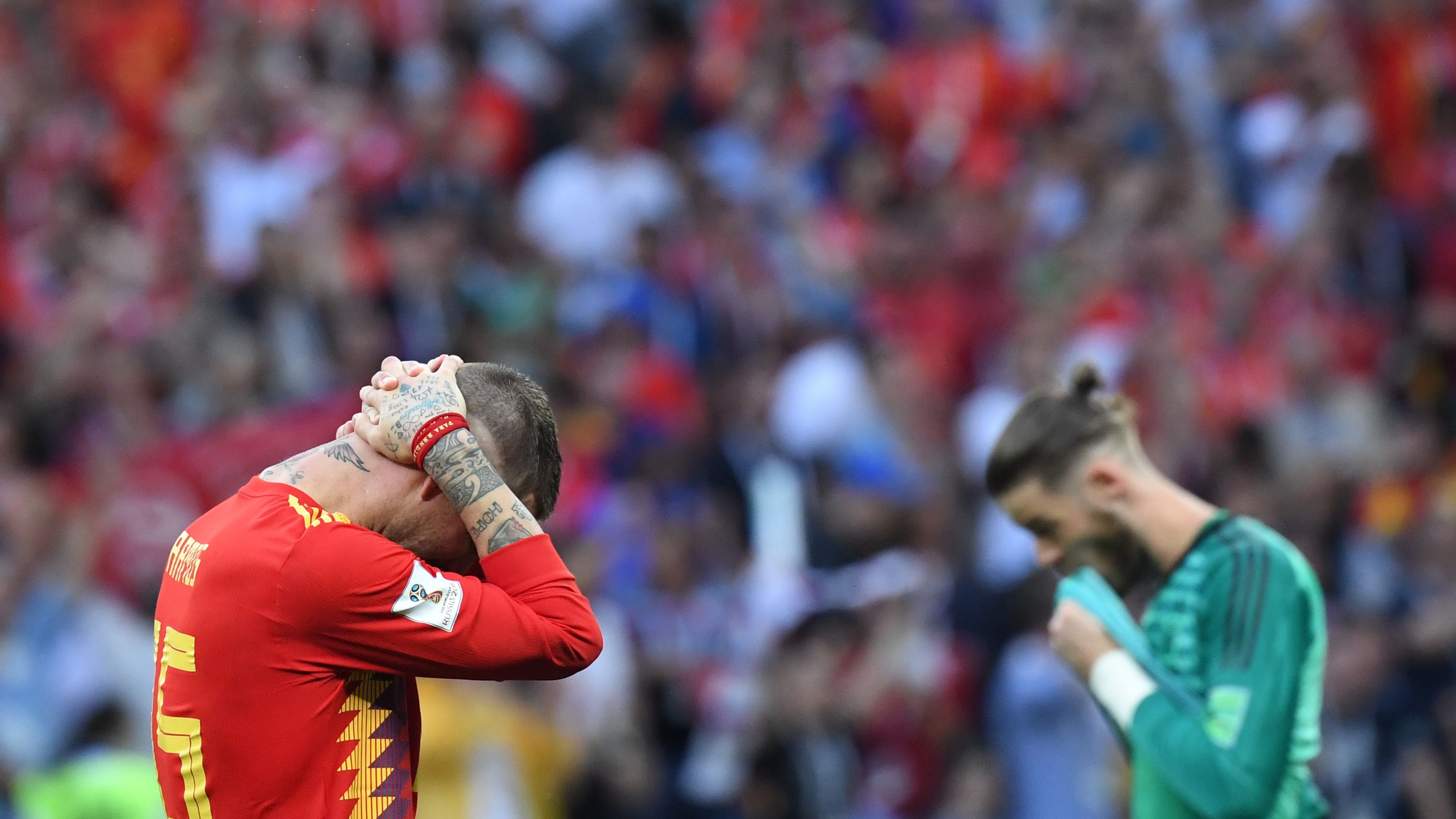 Sergio Ramos David De Gea Spain Russia World Cup 2018